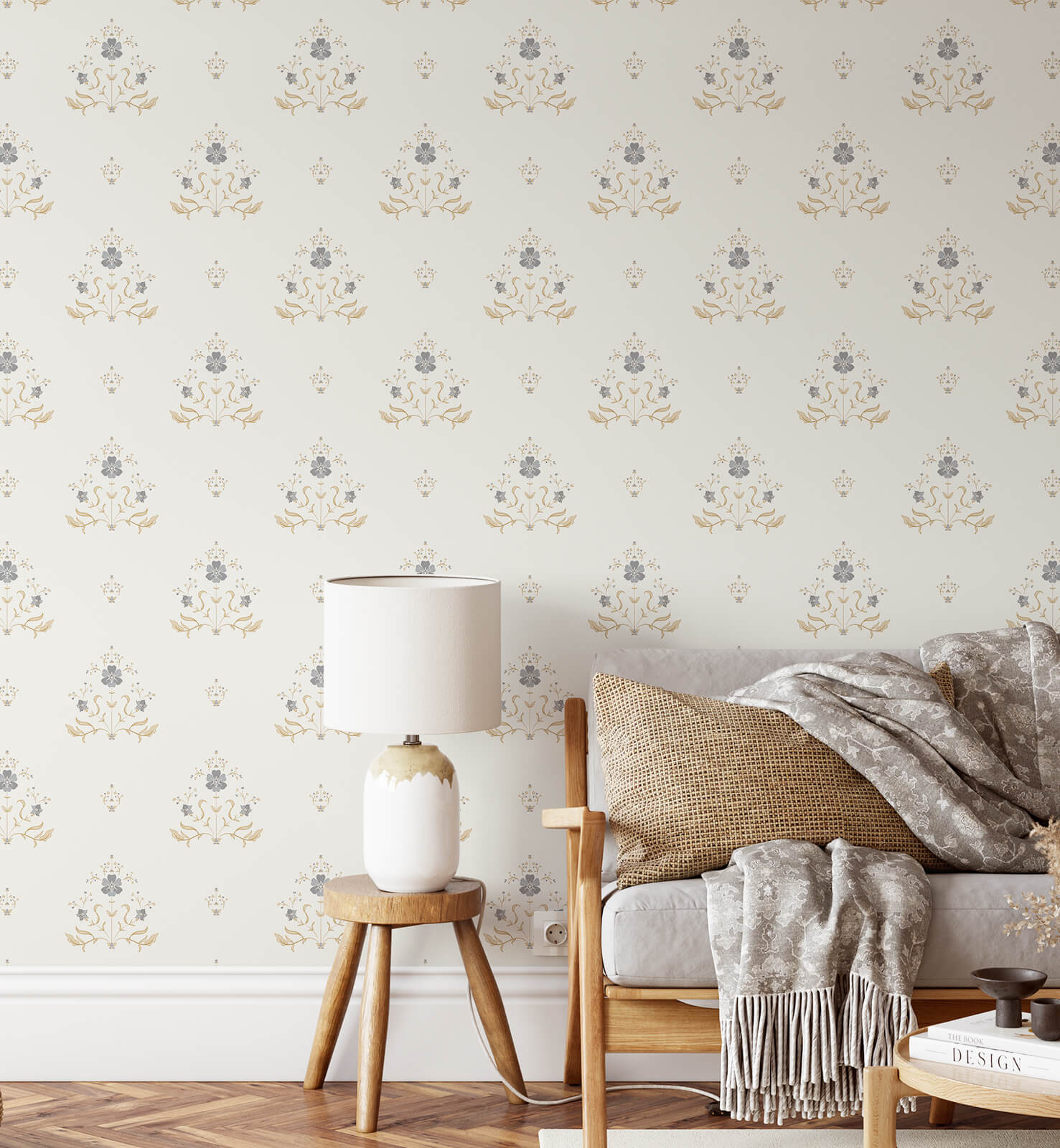 Damask Boho Wallpaper