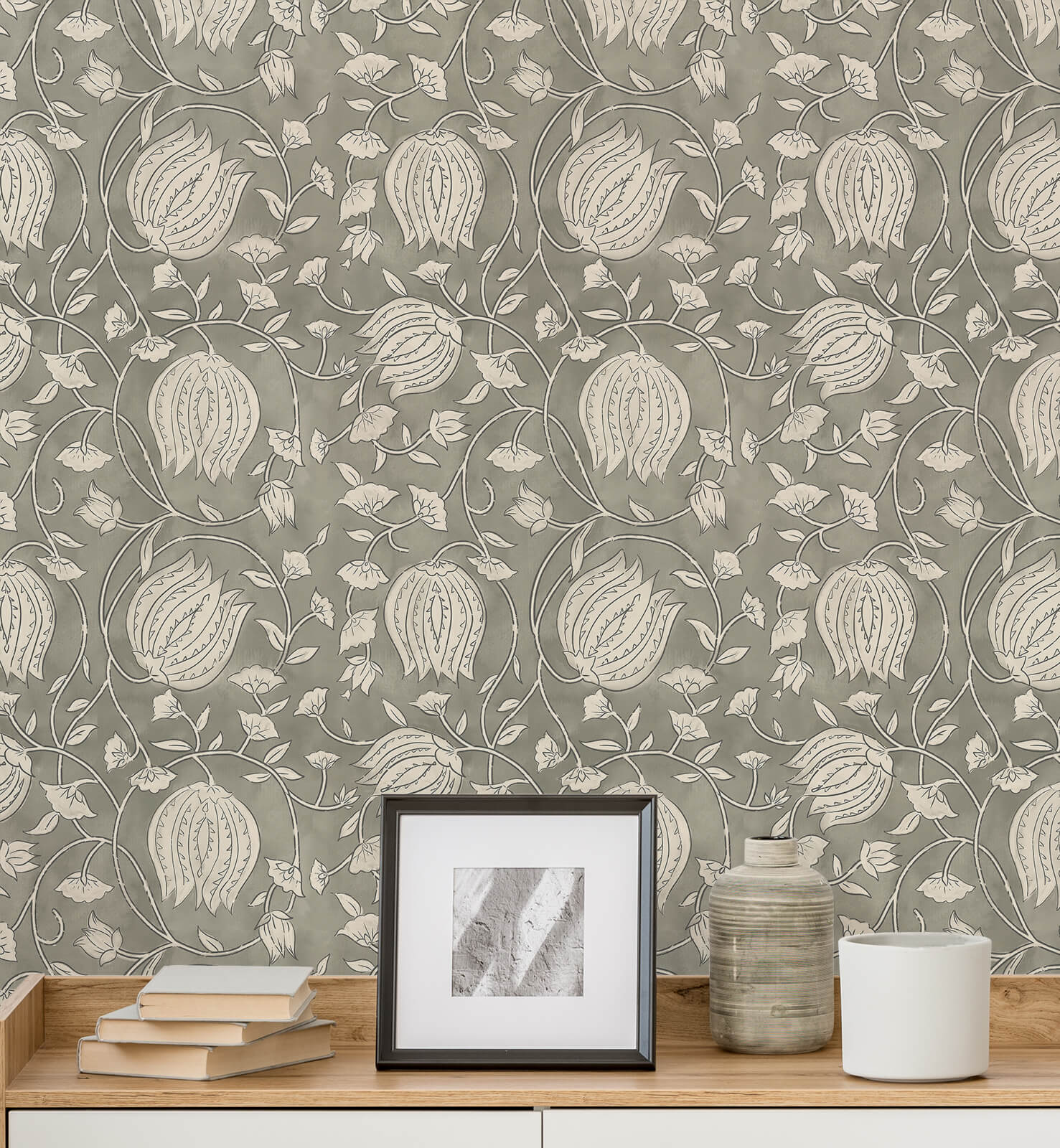 Boho Retro Style Wallpaper
