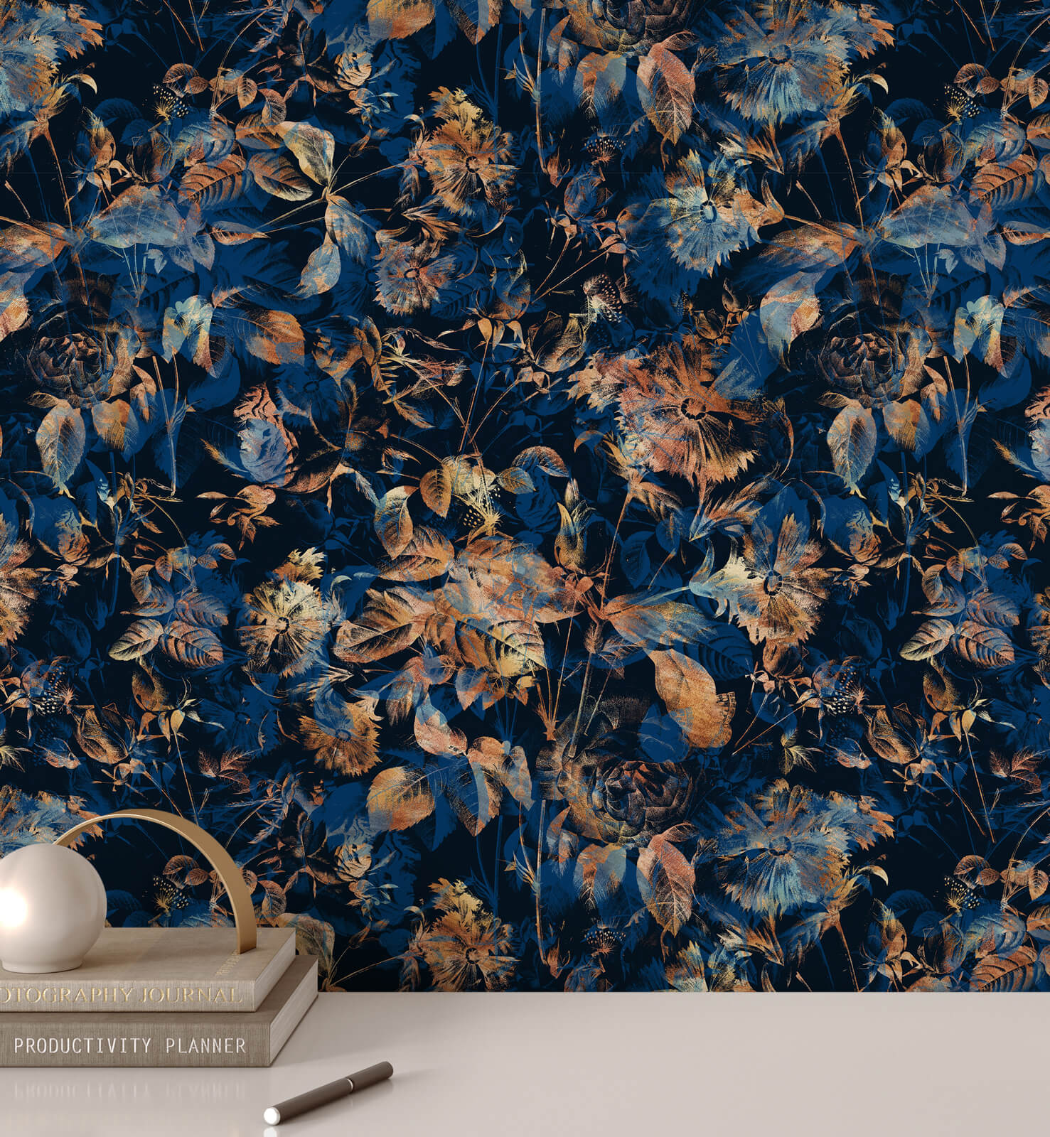 Art Nouveau Floral Wallpaper