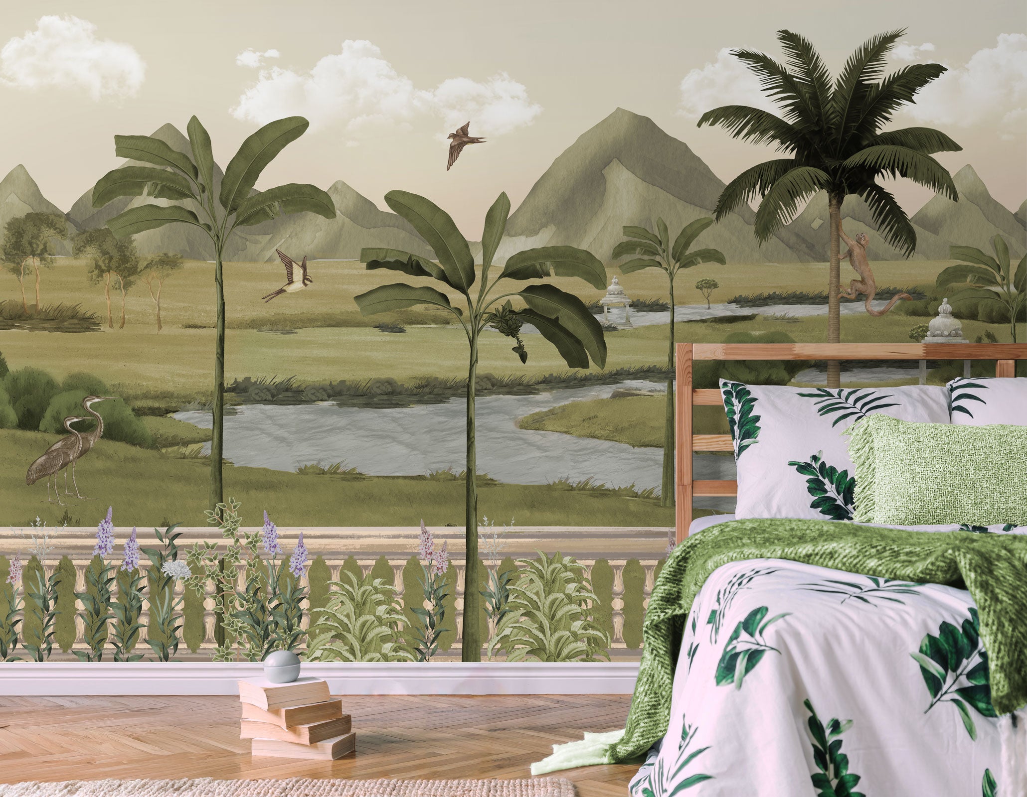 Tropical Palm Tree Jungle Wallpaper