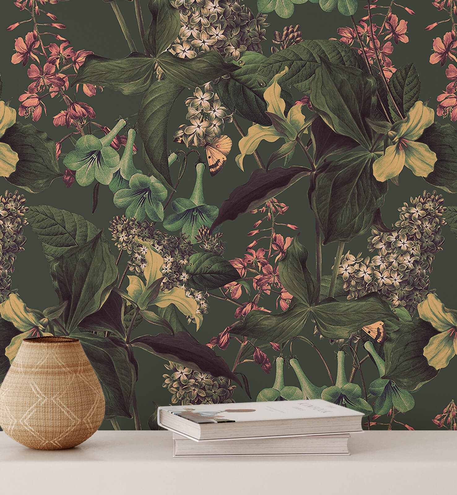 Midnight Garden Flower Wallpaper