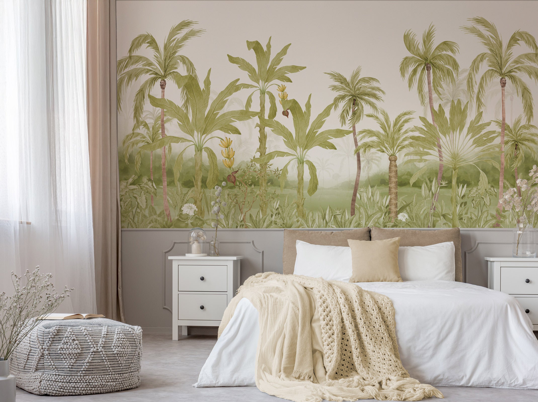 Green Forest Palm Wallpaper