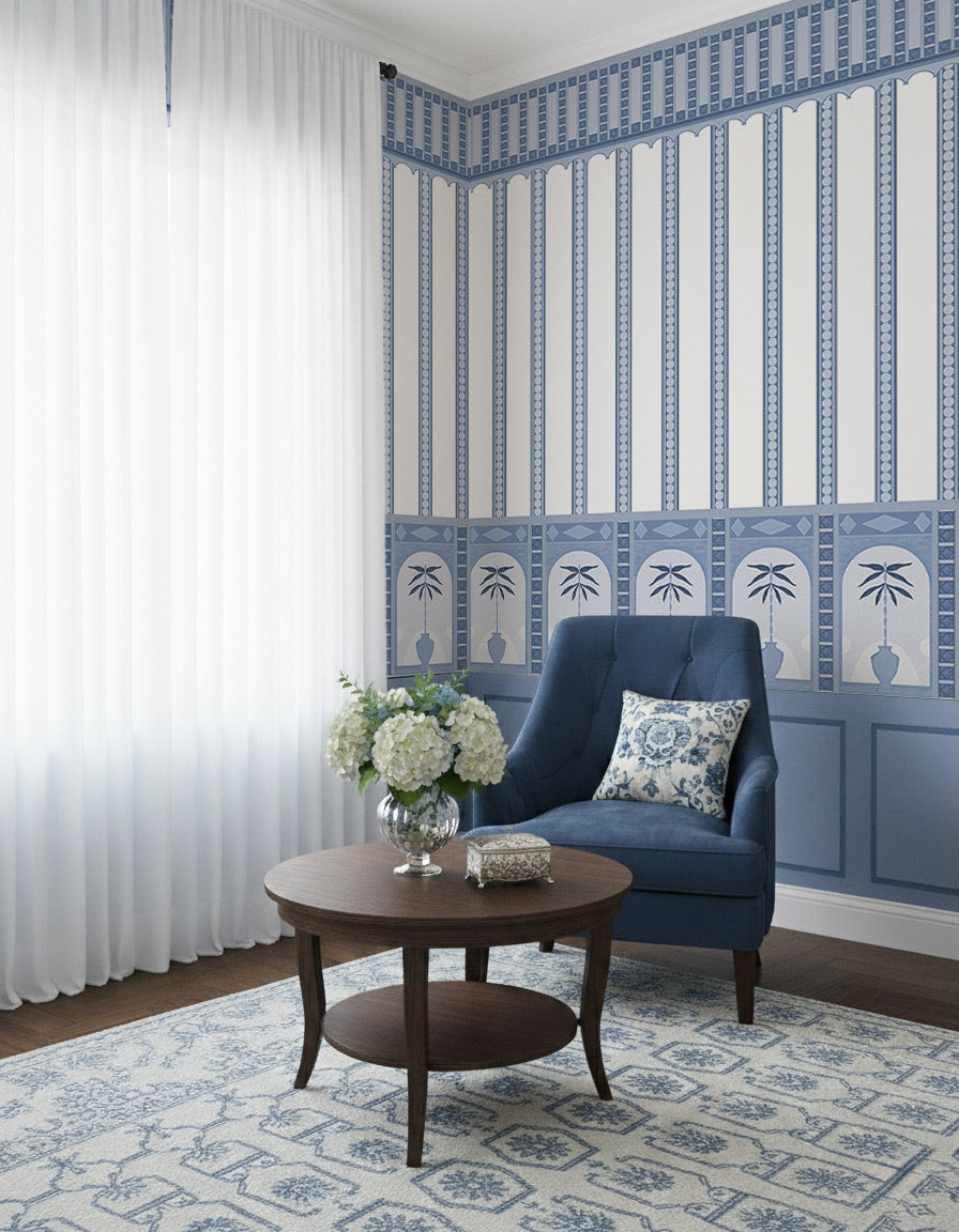 Ethnic Indian Strip Wallpaper