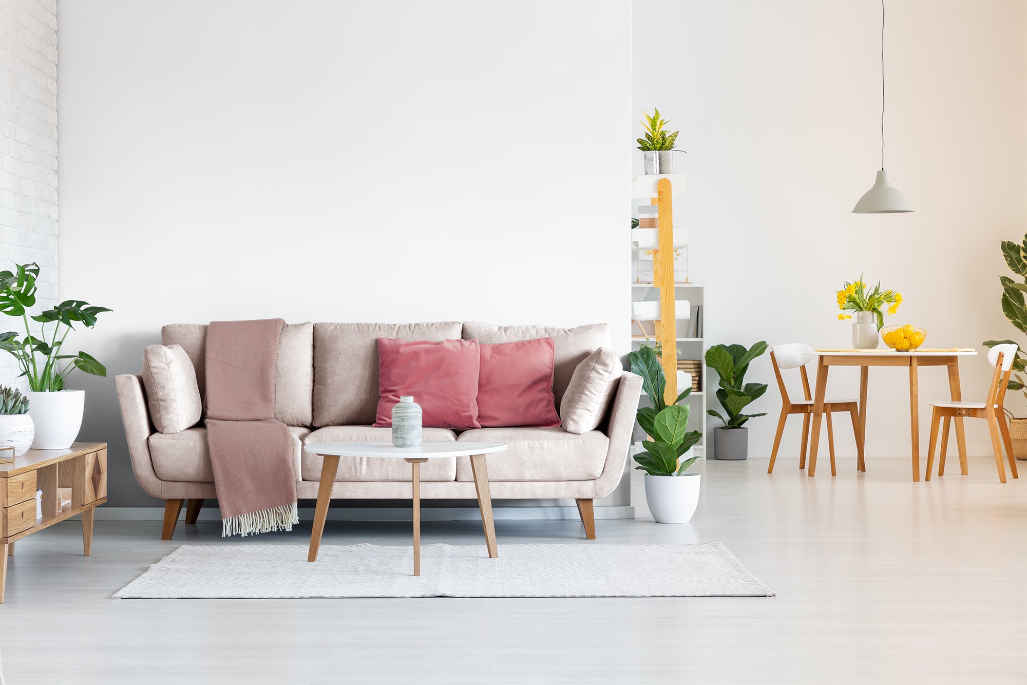 Two-room design wallpaper for expansive interiors