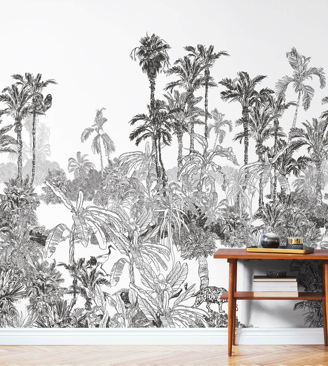 Ink Art Palm Trees Wallpaper