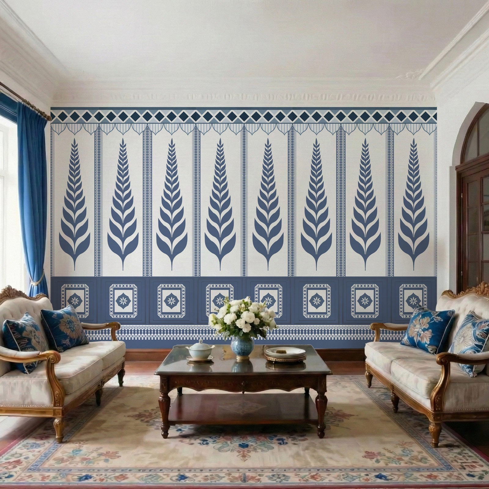 Traditional Indian Leaf Wallpaper