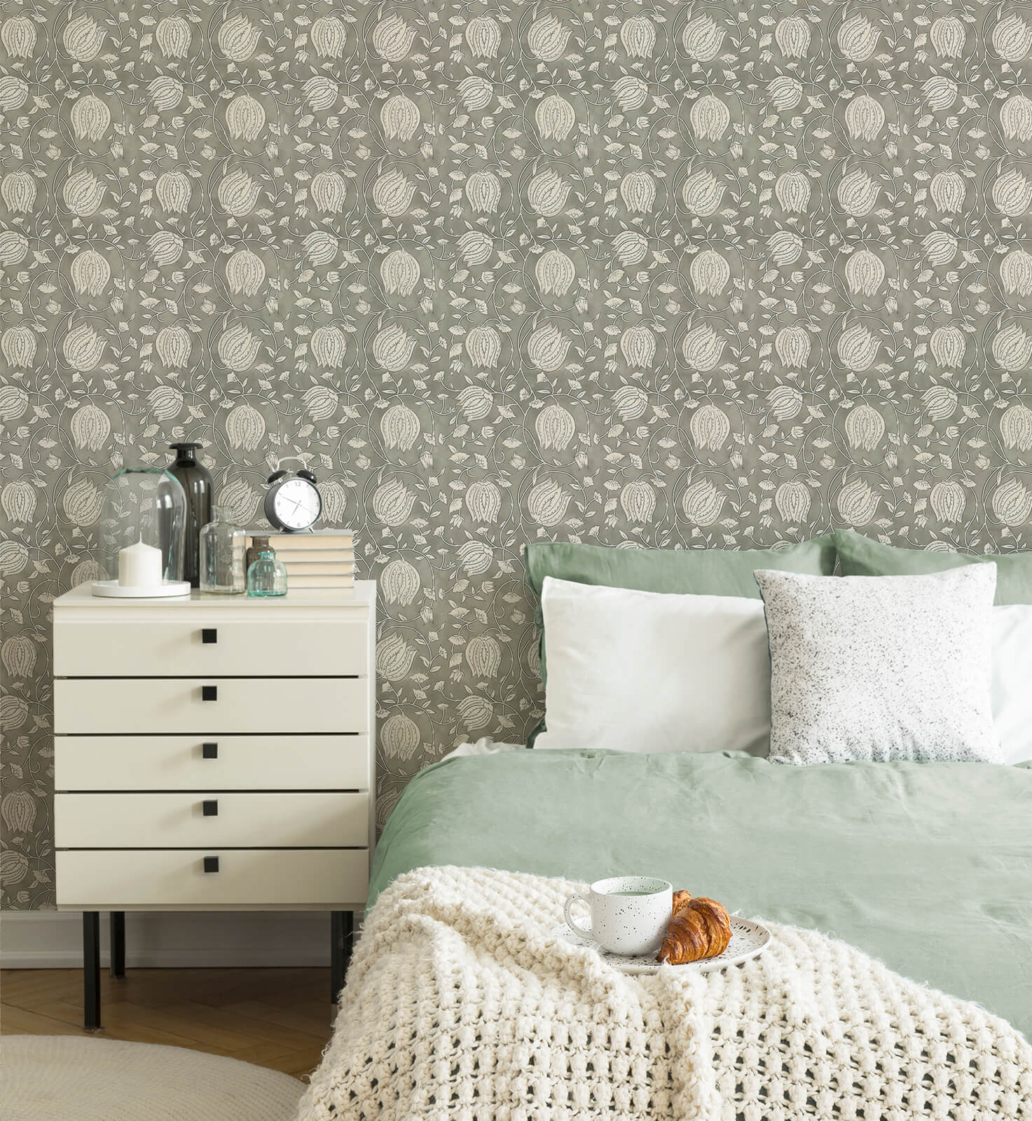 Boho Retro Style Wallpaper