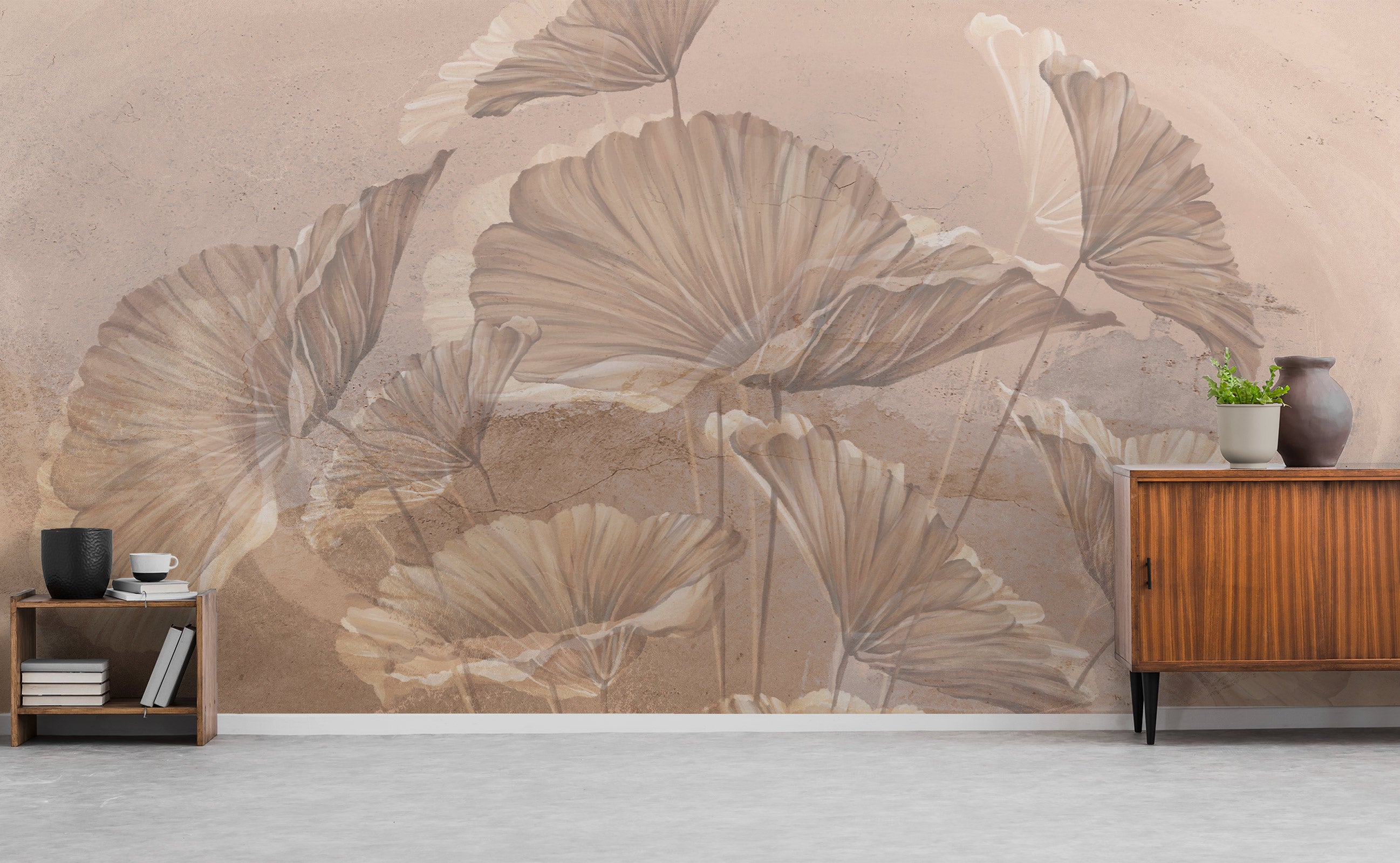 Lotus leaves Mural Wallpaper