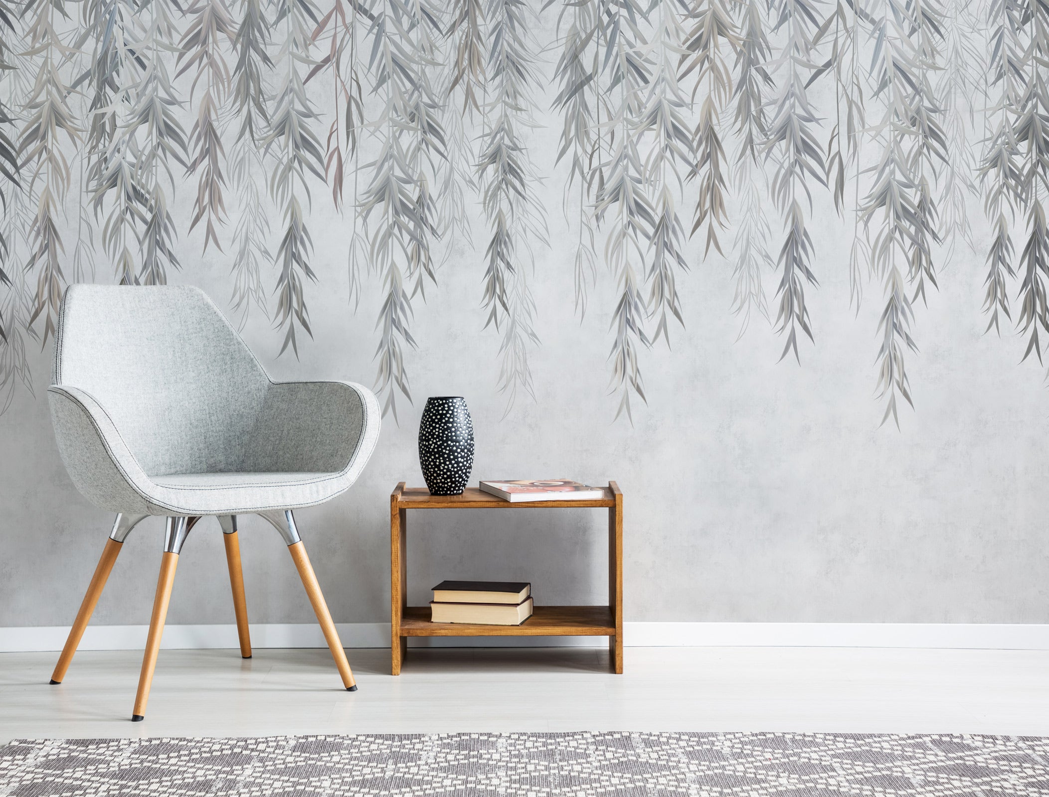 Vintage Tropical Hanging Mural Wallpaper