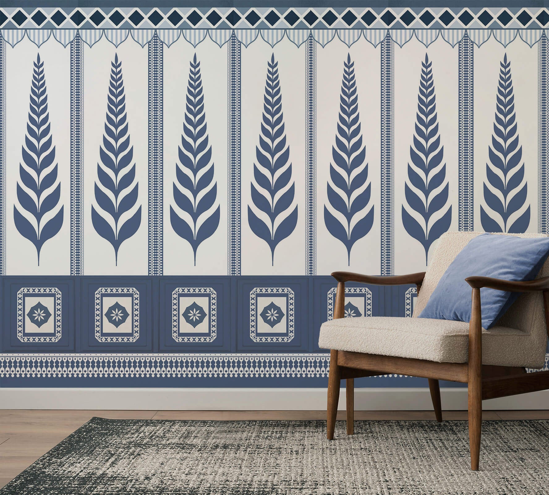 Traditional Indian Leaf Wallpaper