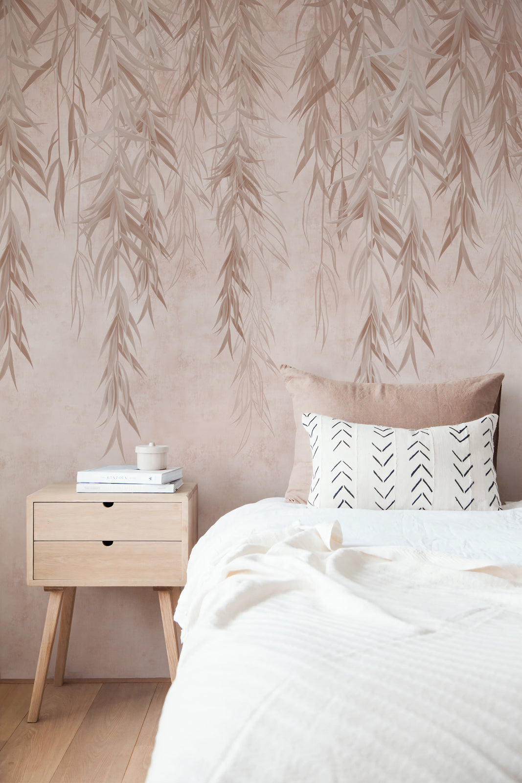 Willow Rain Branches Wallpaper