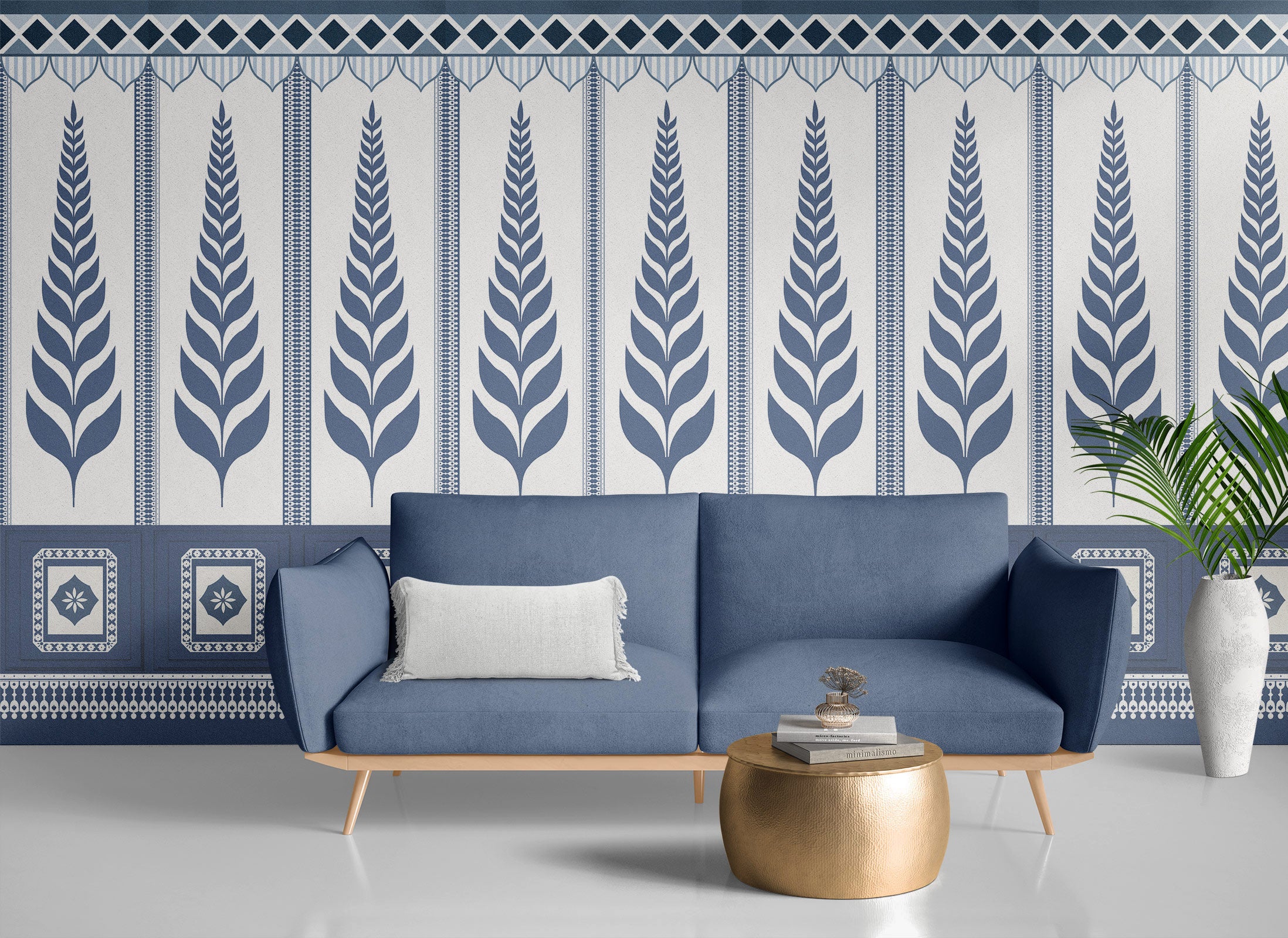 Traditional Indian Leaf Wallpaper