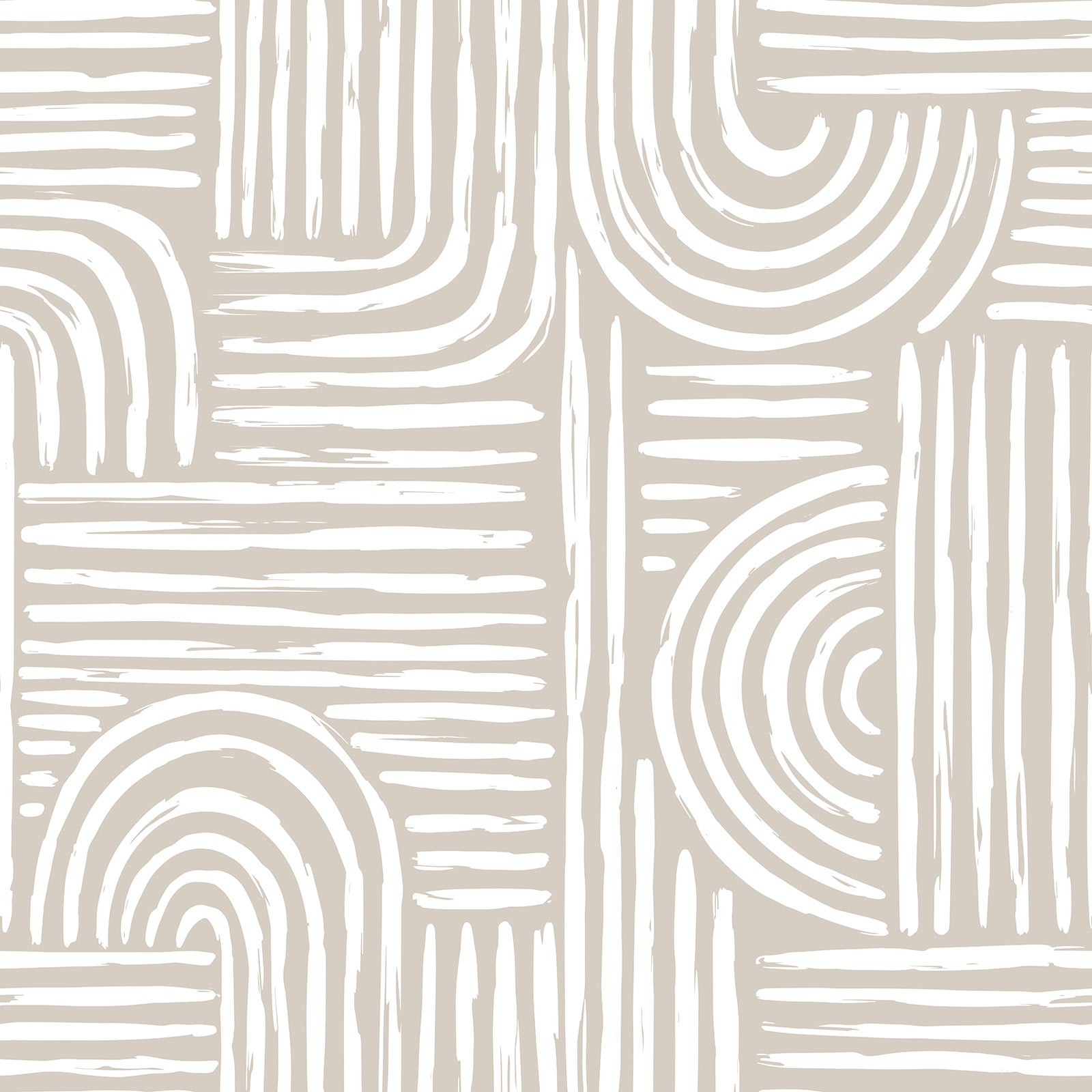 Lineart Boho Arches Wallpaper
