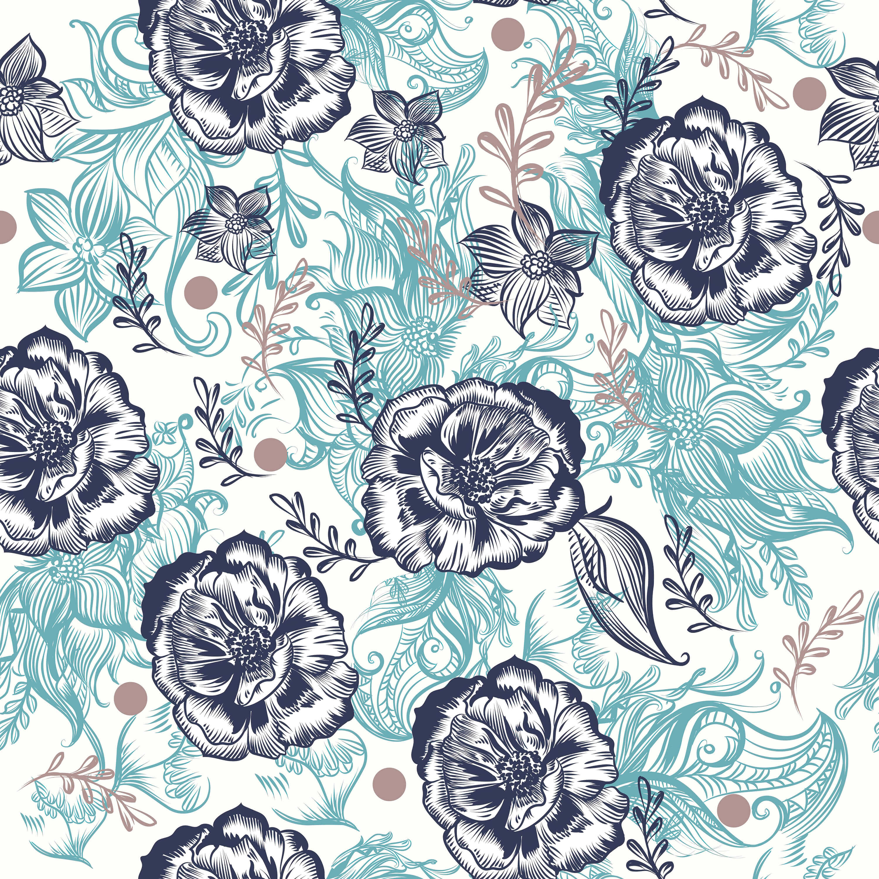 Doodles Rose Wallpaper