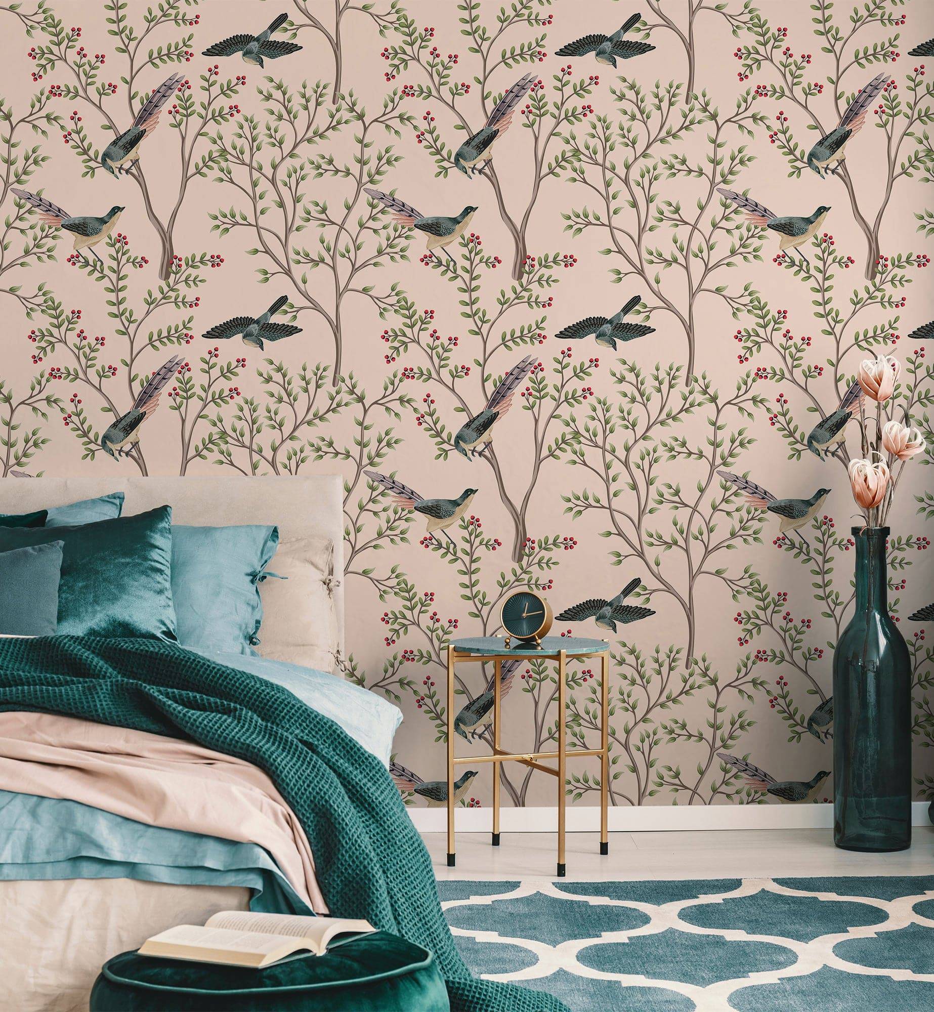 Birds Tree Branch Wallpaper