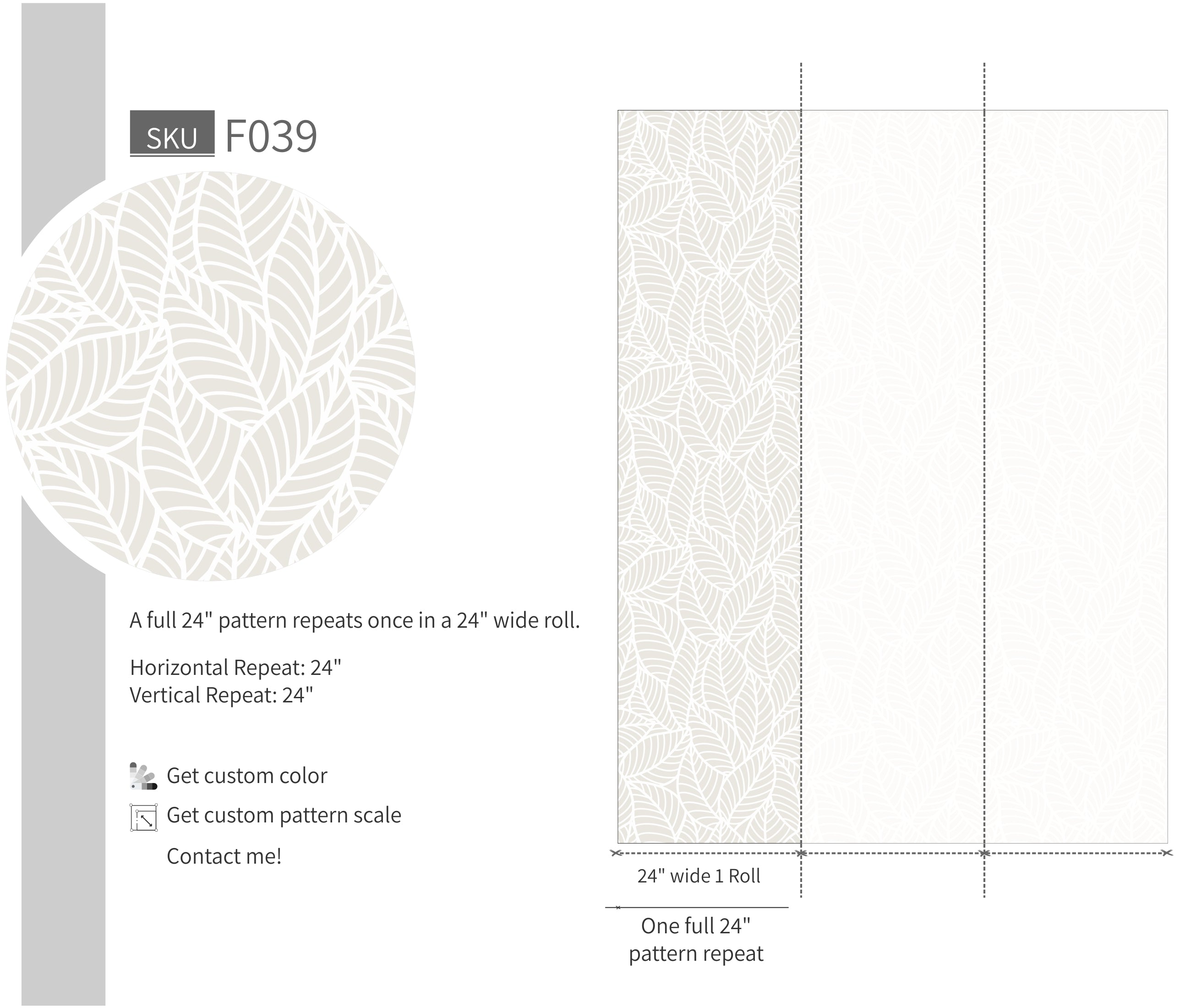 Tropical Scandinavian Style Wallpaper
