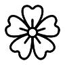Floral wallpaper design icon by Walltrendz