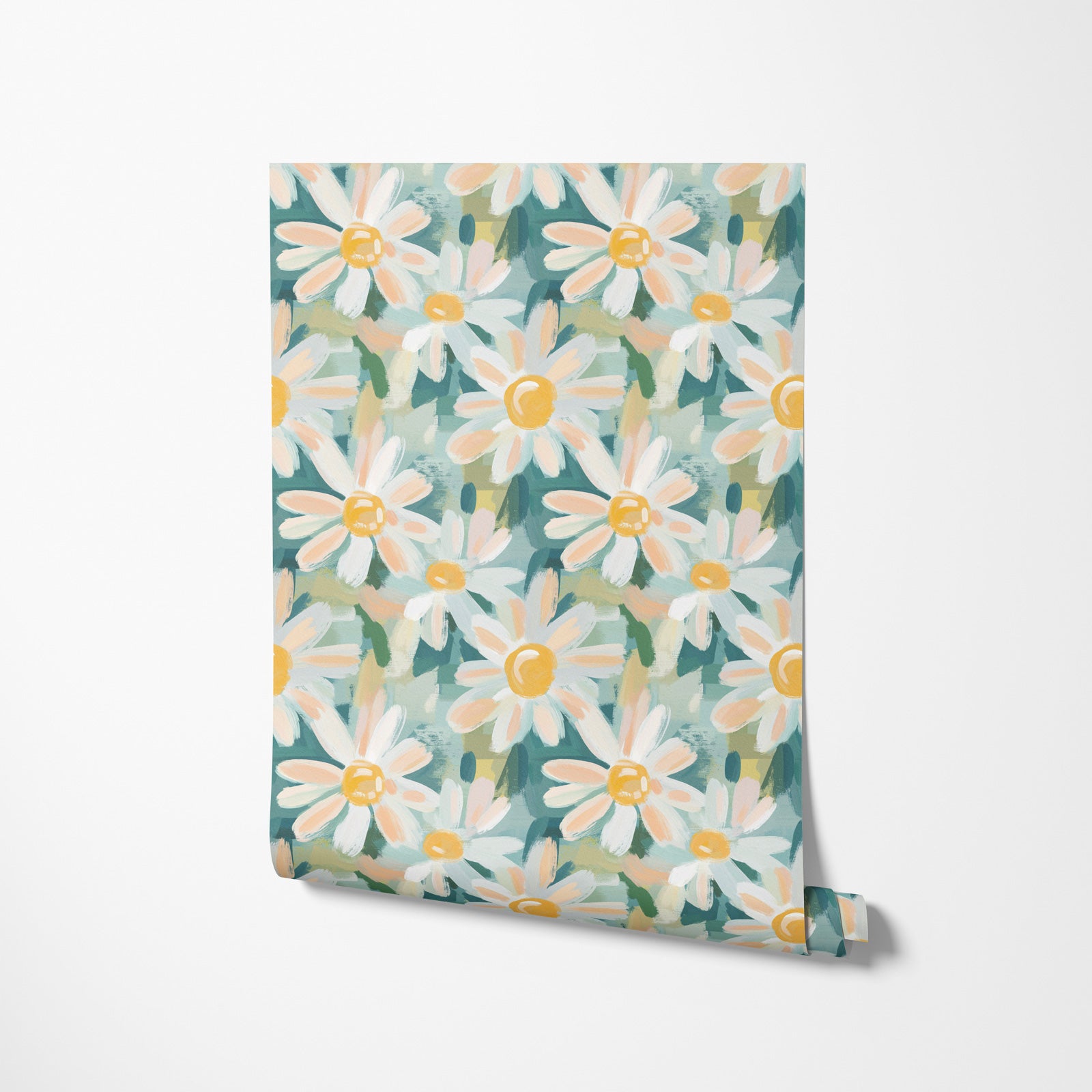 Watercolor Cute Daisy Flower Wallpaper