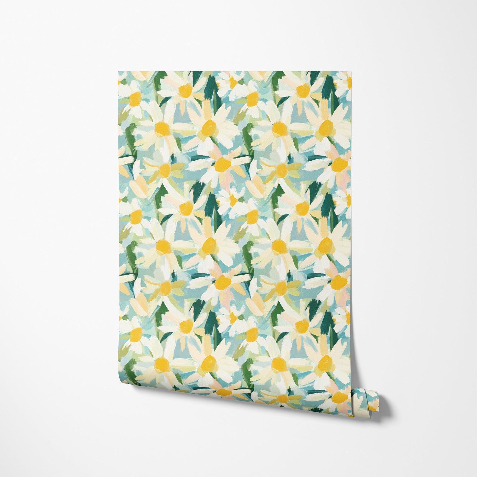 Daisy Watercolor Flower Pattern