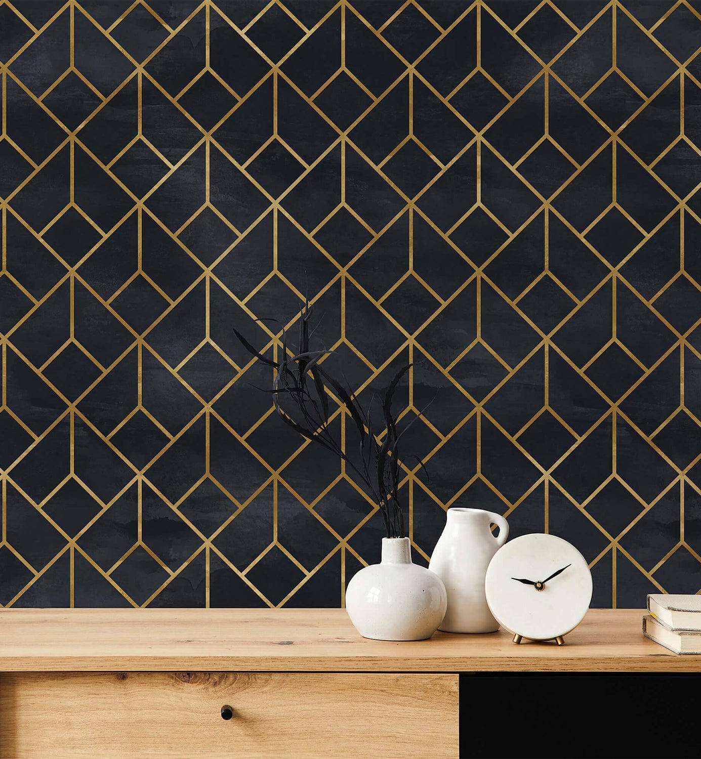 Art Deco Geometric Wallpaper