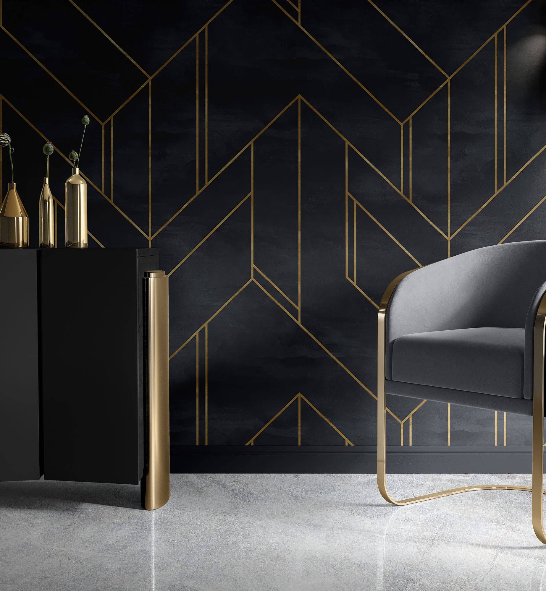 Lines Art Geometric Wallpaper for Walls