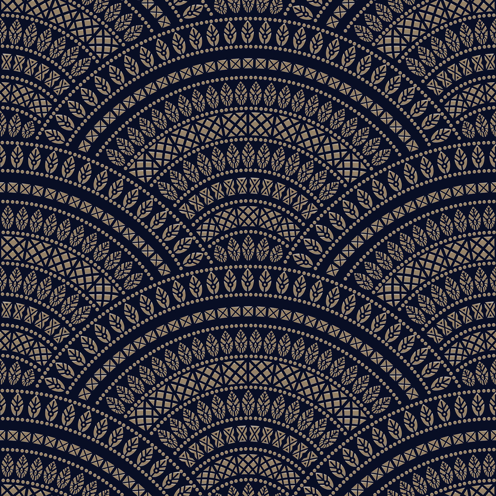 Ornate Elements Ethnic Wallpaper