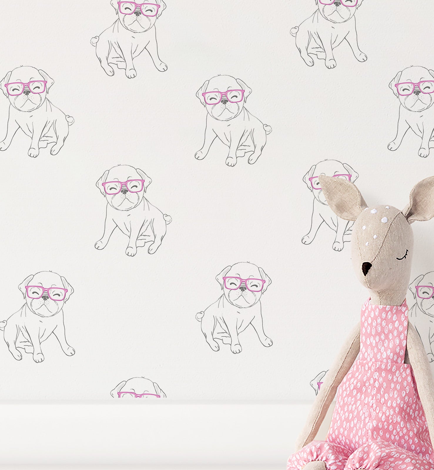 Line Sketch Dog Wallpaper