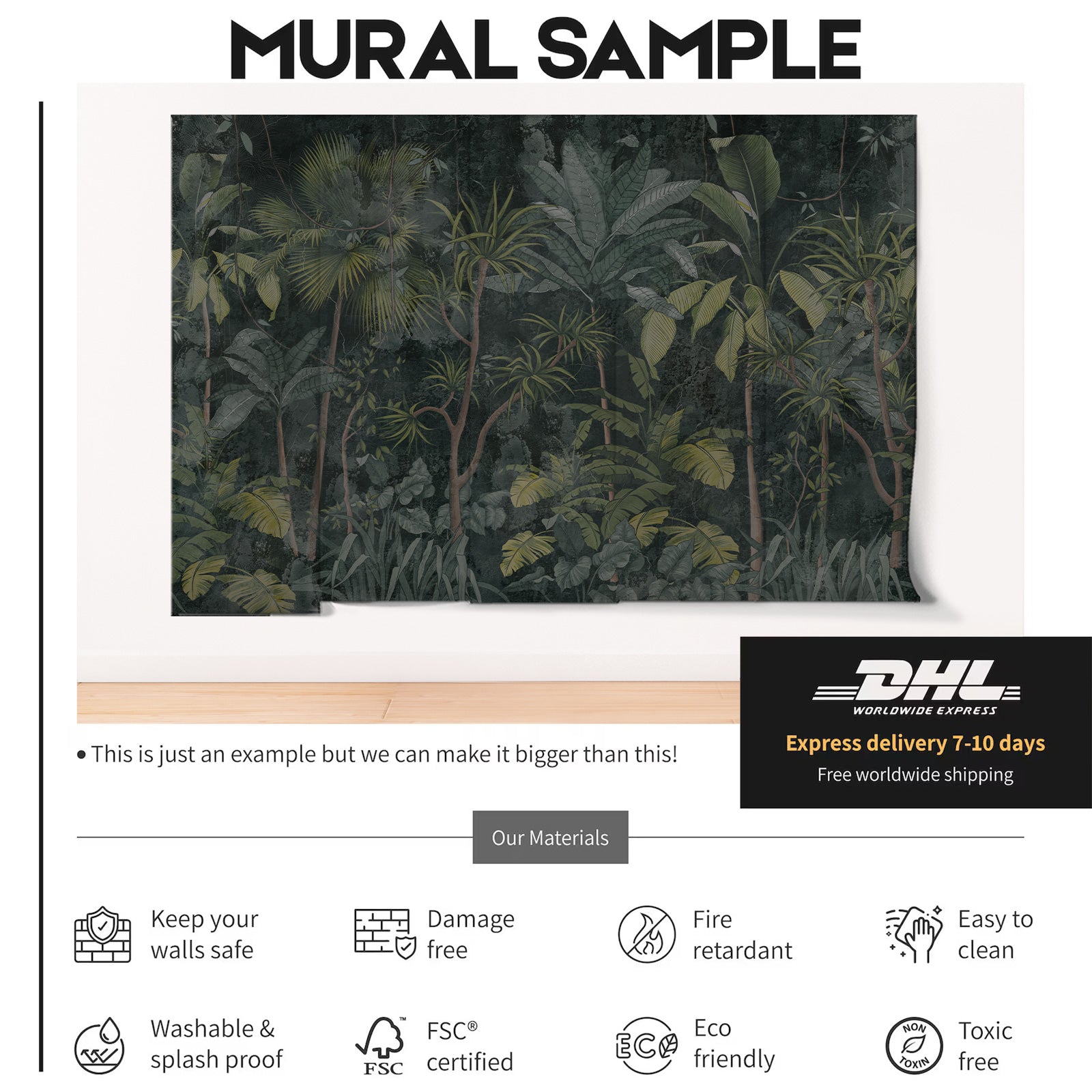 Tropical Mural Home Décor Wallpaper