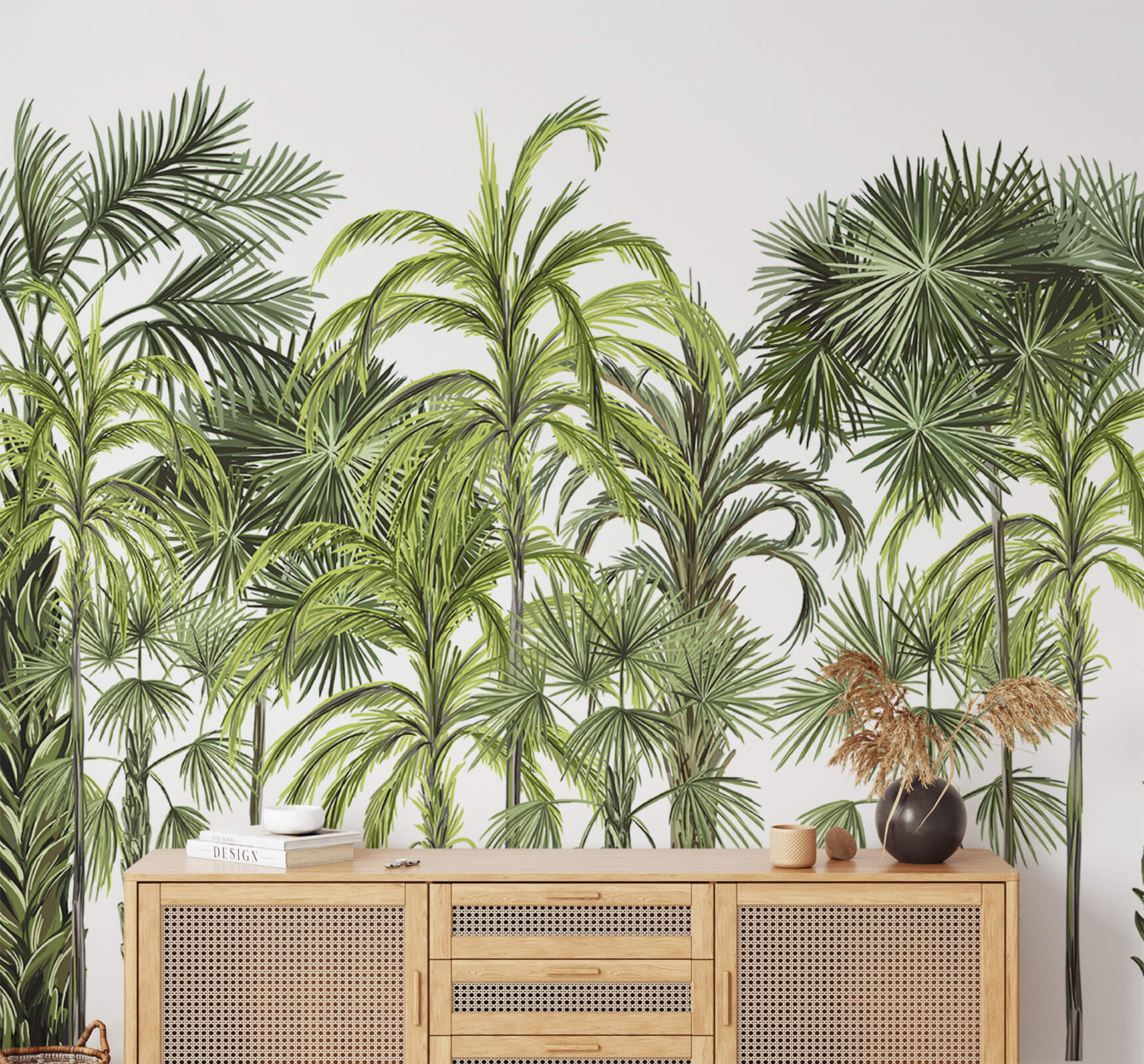 Palm Botanical Large Tree Wallpaper
