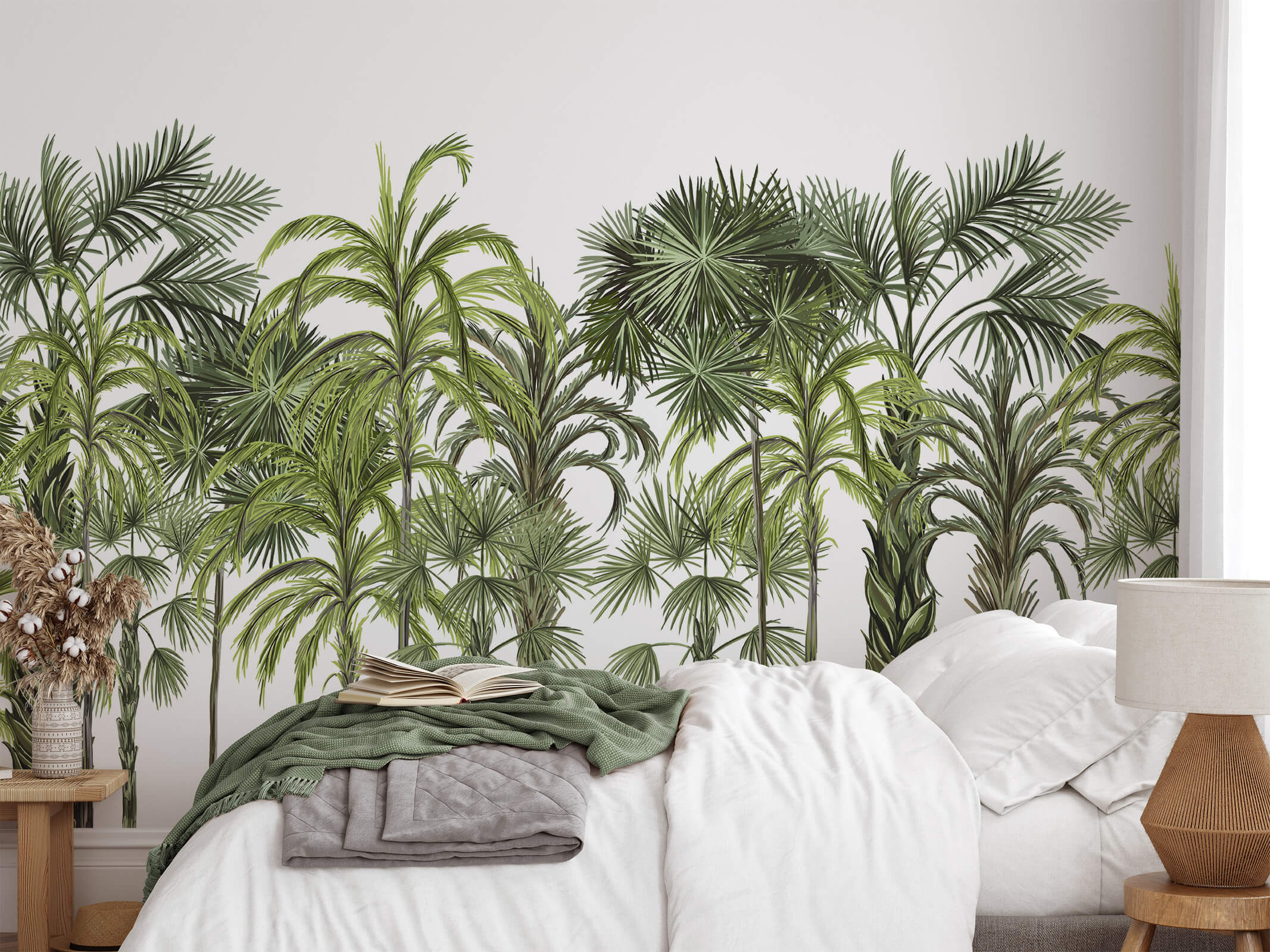 Palm Botanical Large Tree Wallpaper