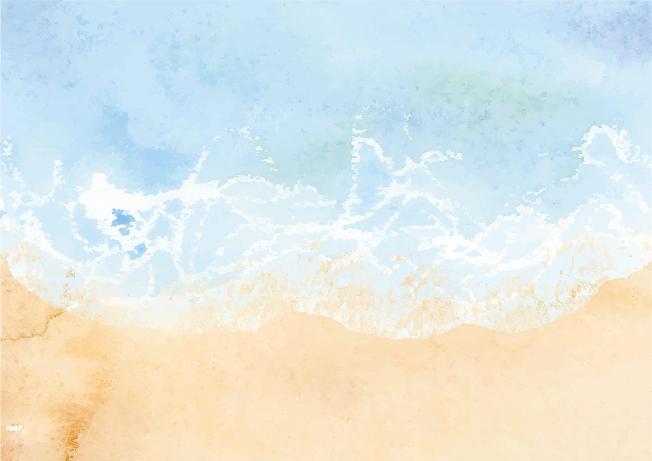 Ocean Wave Beach Landscape Wallpaper for Walls