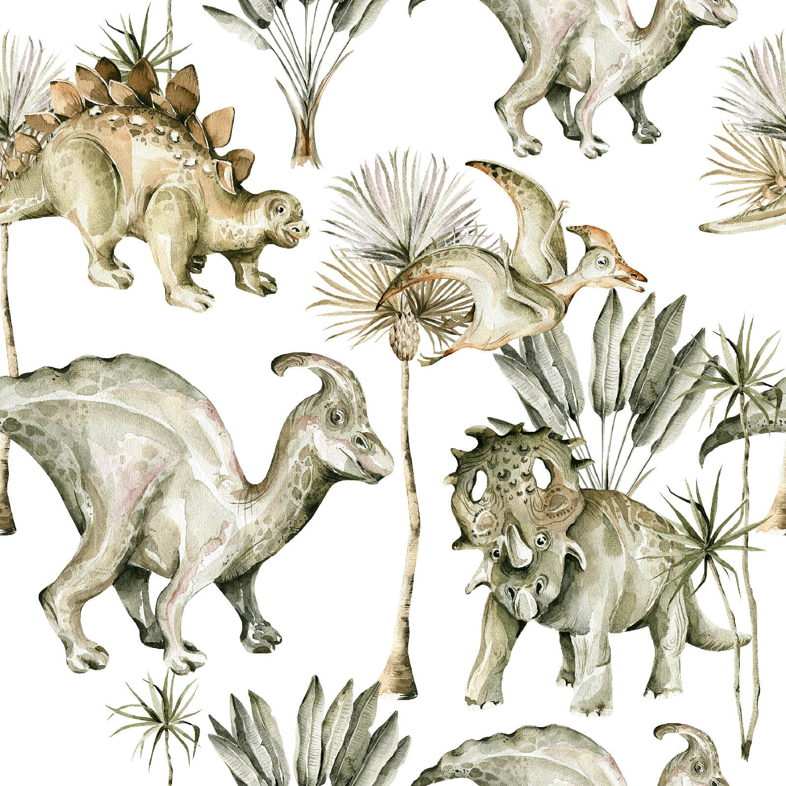 Sweet Dinosaurs Wallpaper