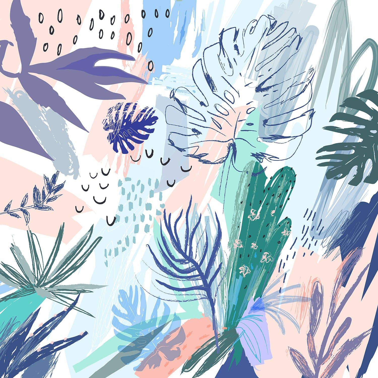 Large Mural Monstera - Walltrendz
