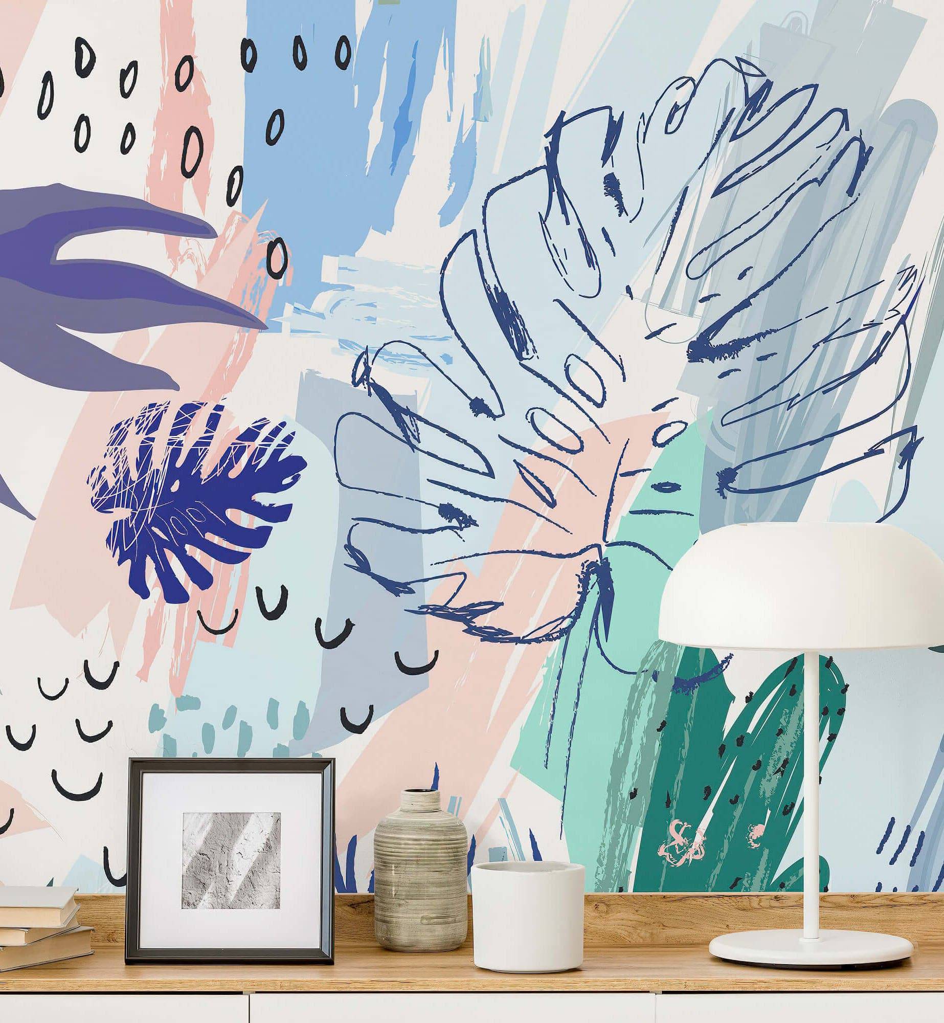 Large Mural Monstera - Walltrendz