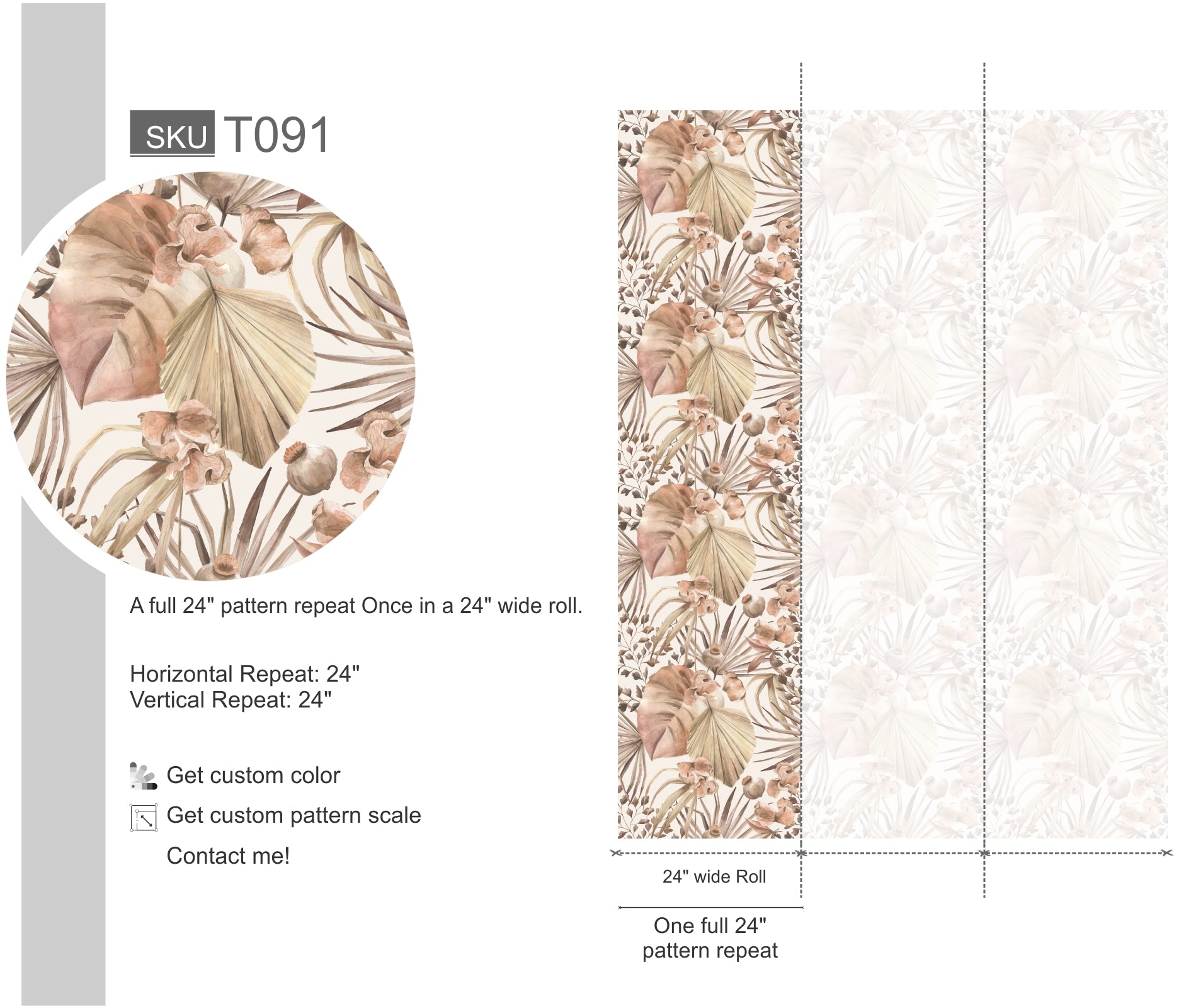 Neutral Tropical Monstera Leaves Watercolor Wallpaper