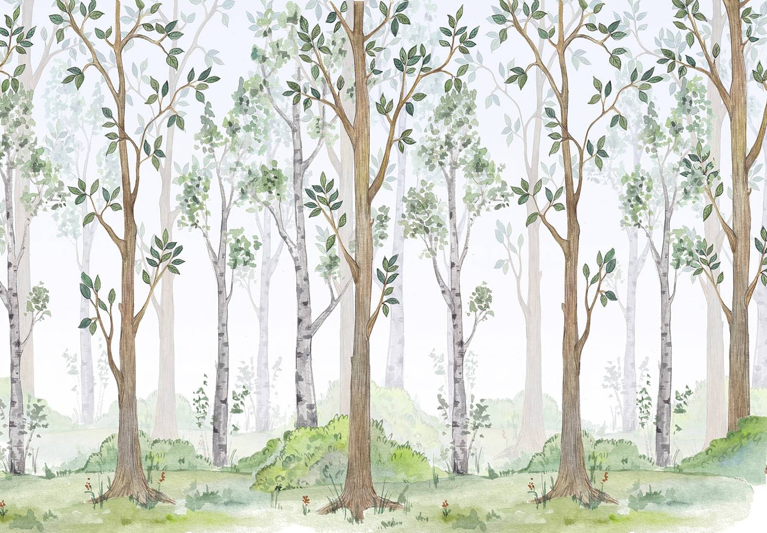 Woodland Forest Tree Wallpaper