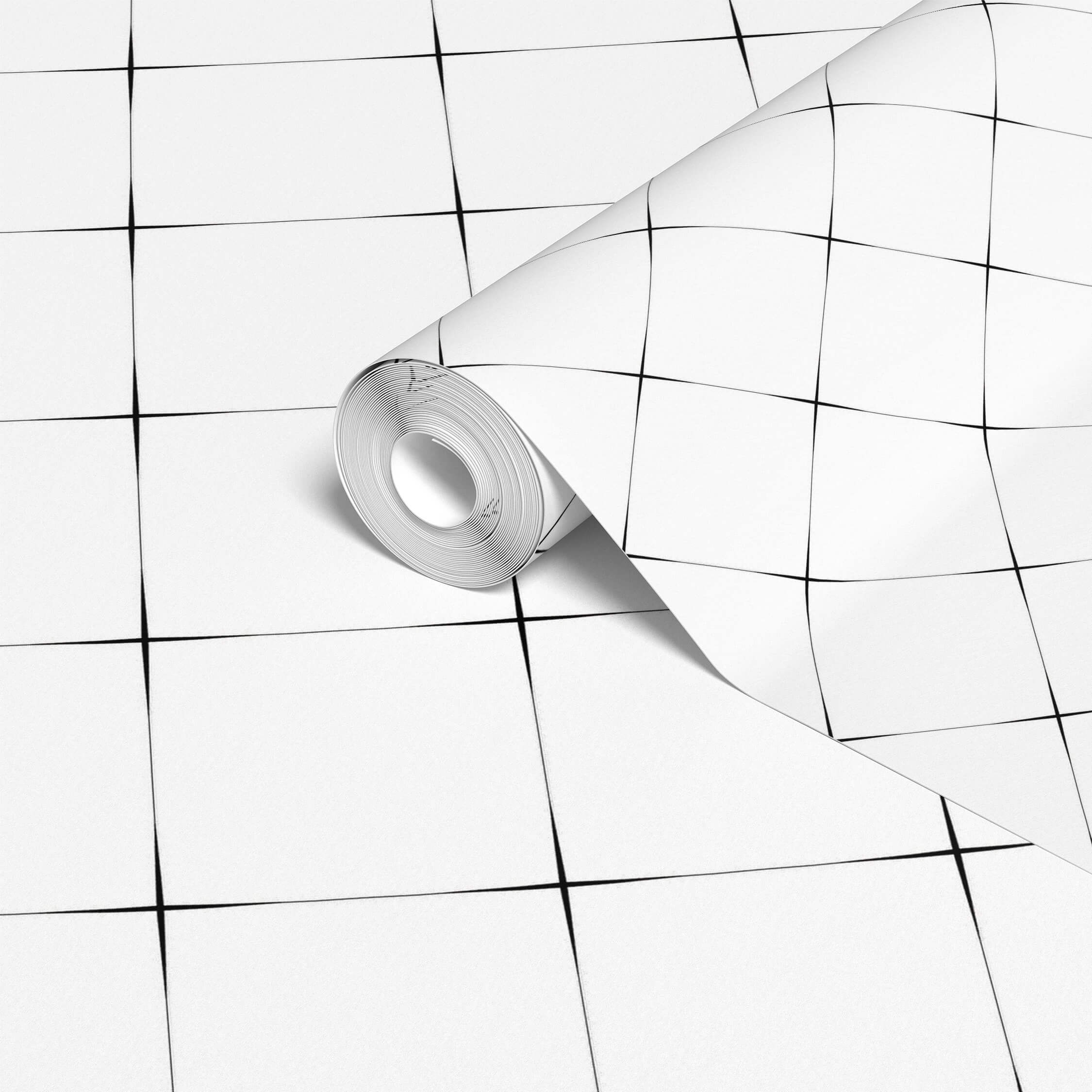 White wallpaper design for bright interiors