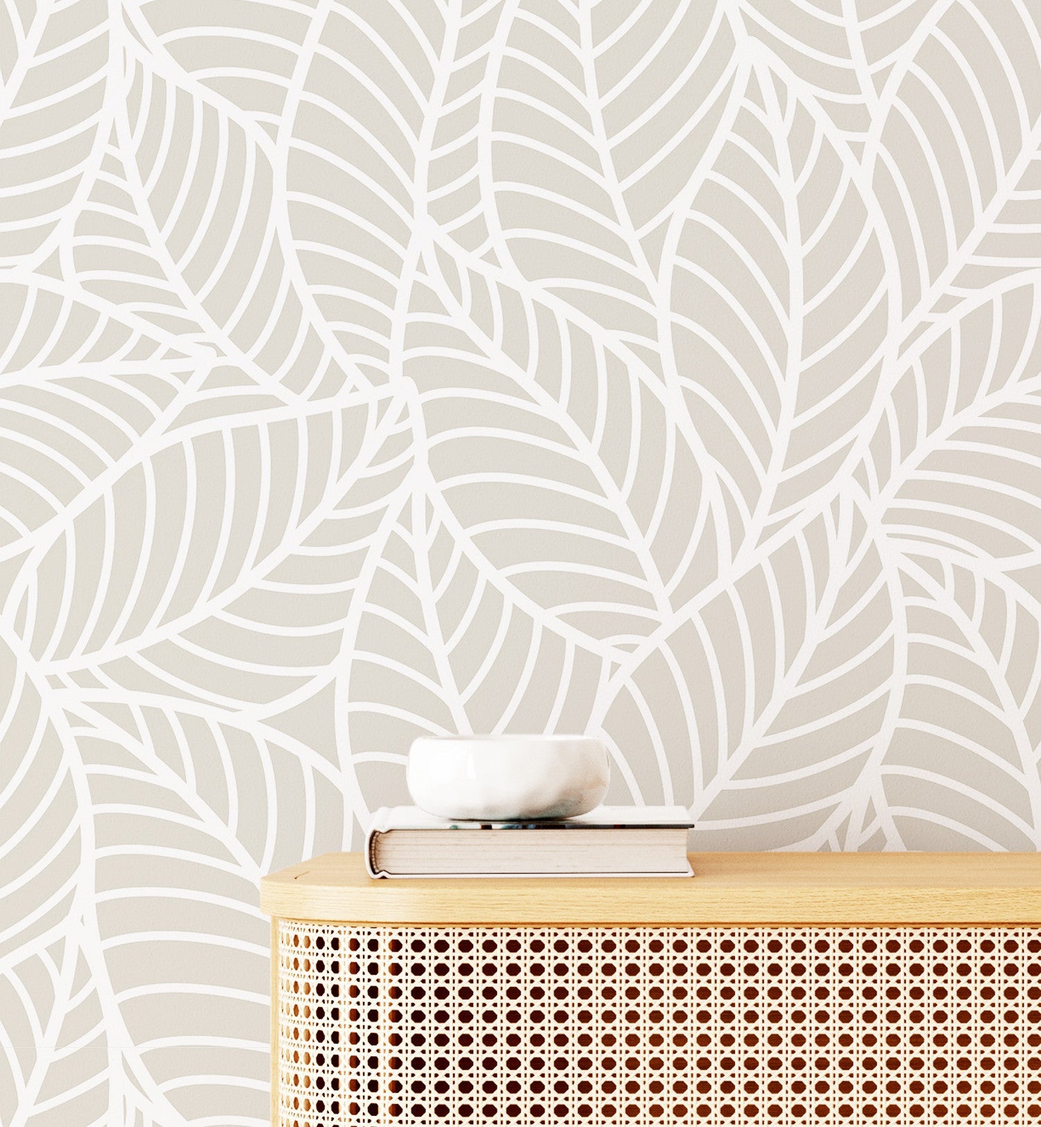 Tropical Scandinavian Style Wallpaper