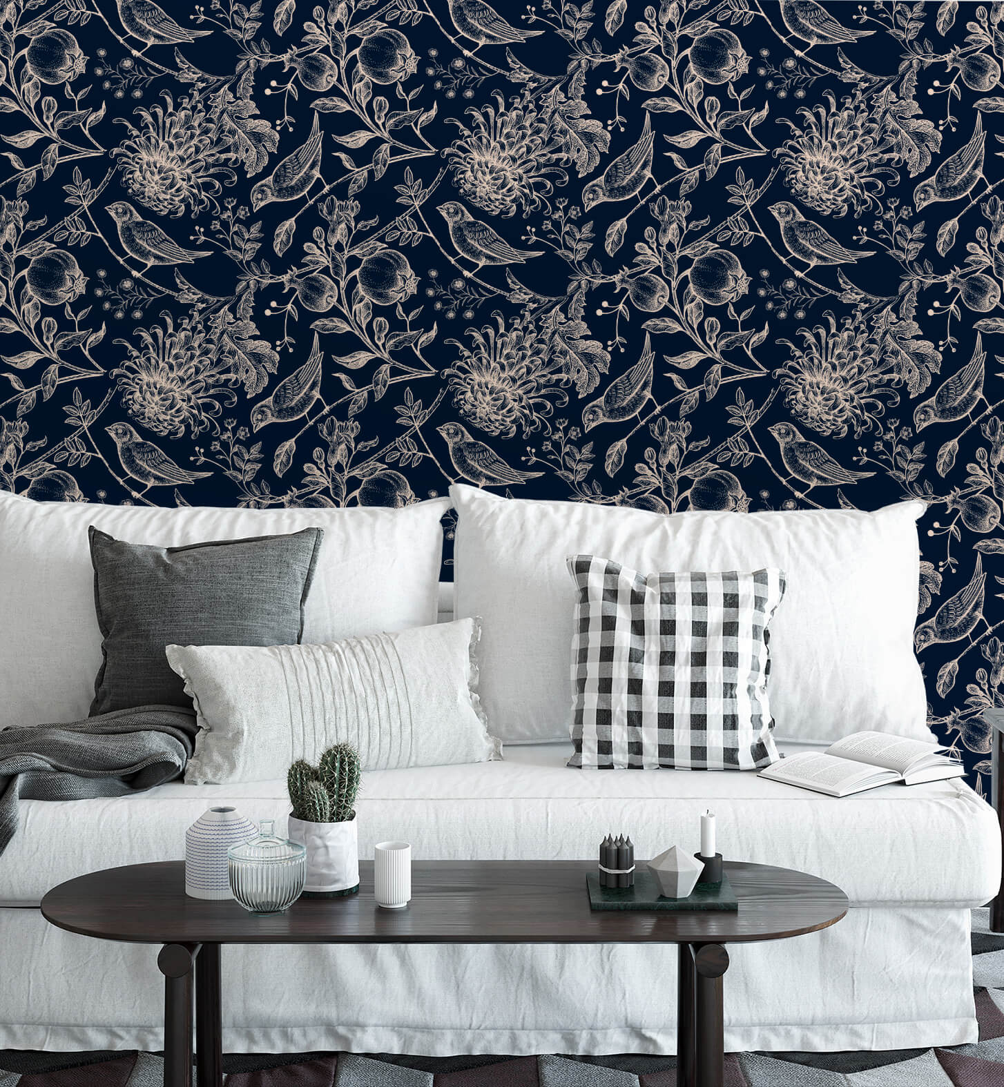 Vintage chrysanthemum Wallpaper