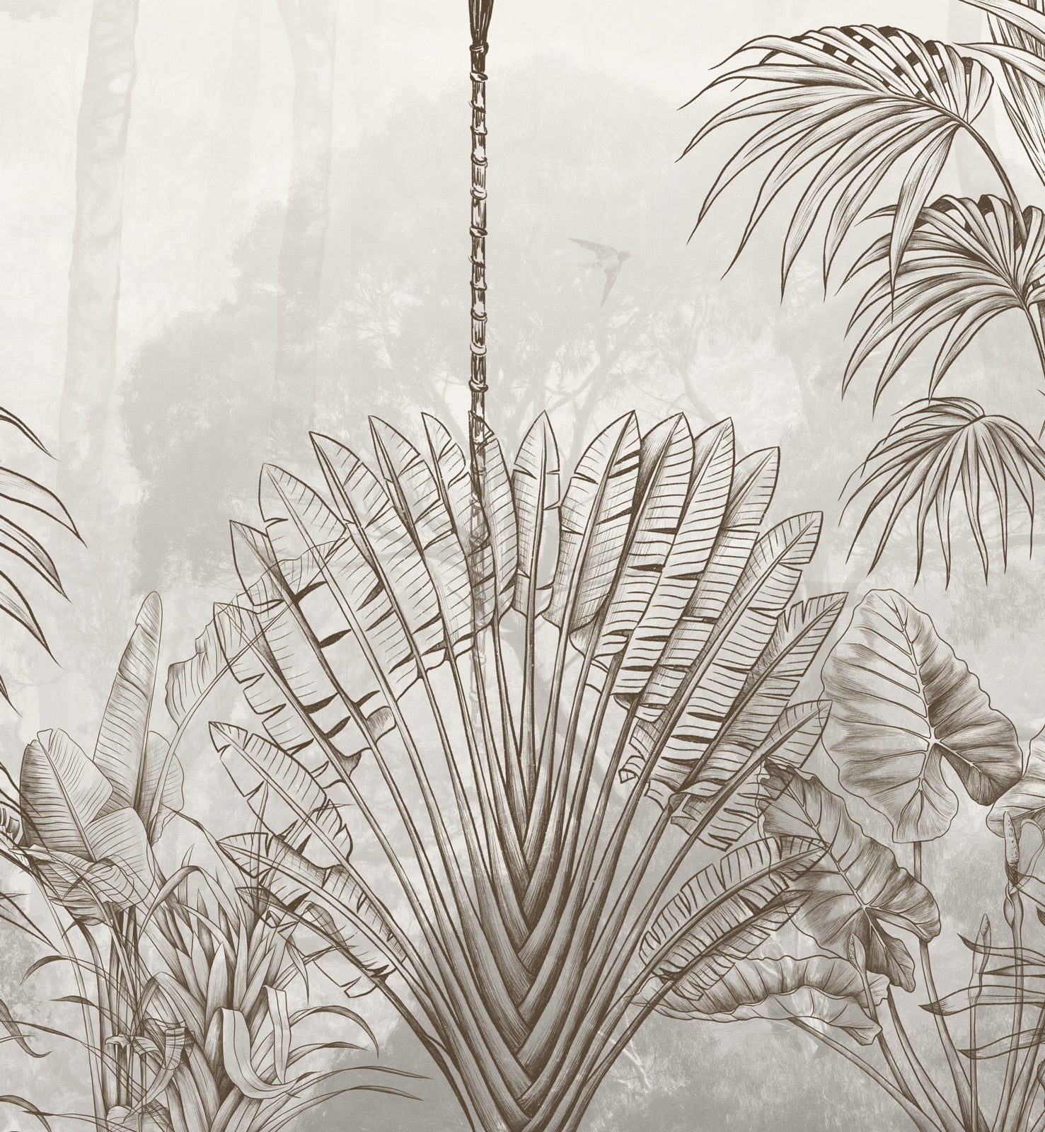Palm Trees Forest Mural Wallpaper