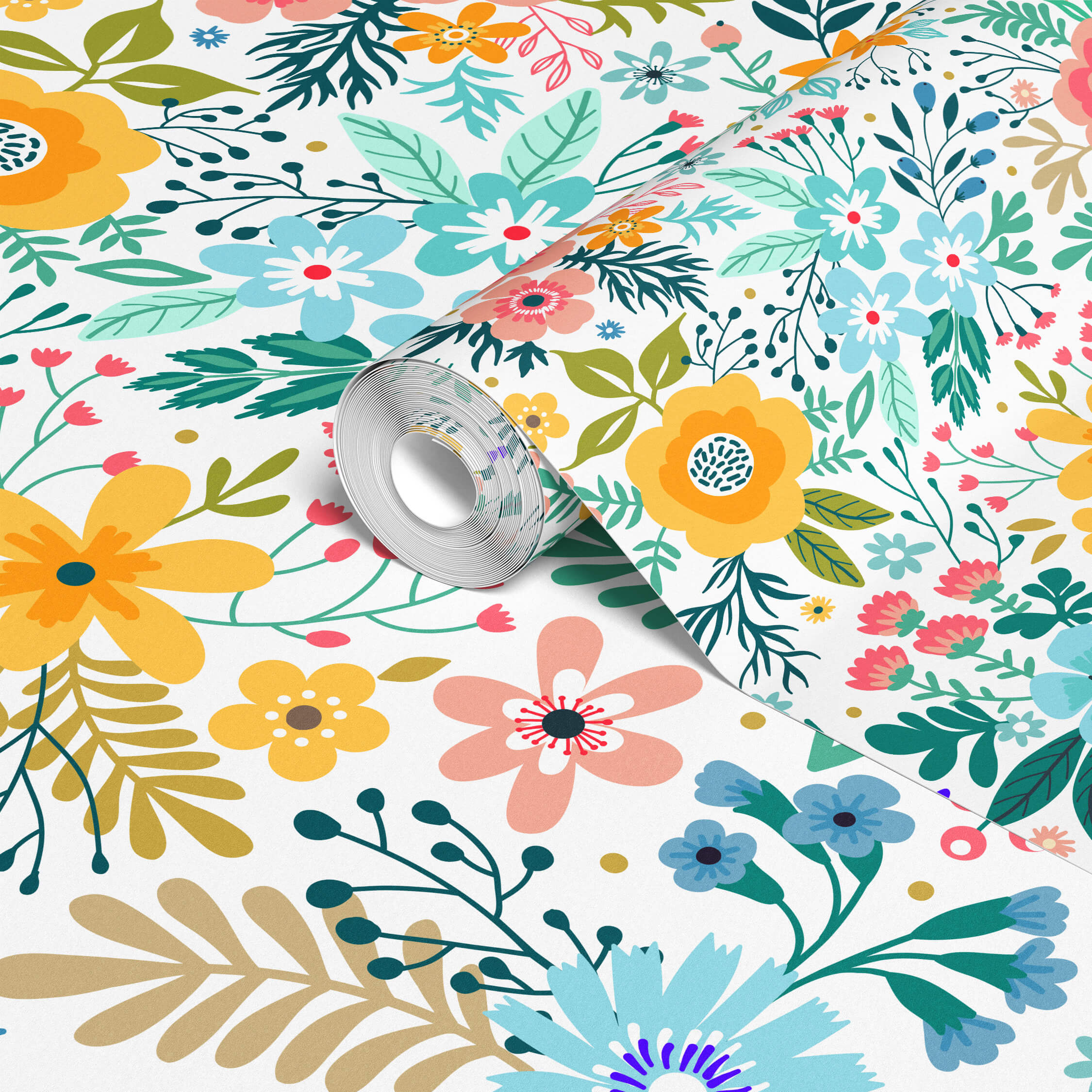 Colorful wallpaper design for vibrant spaces