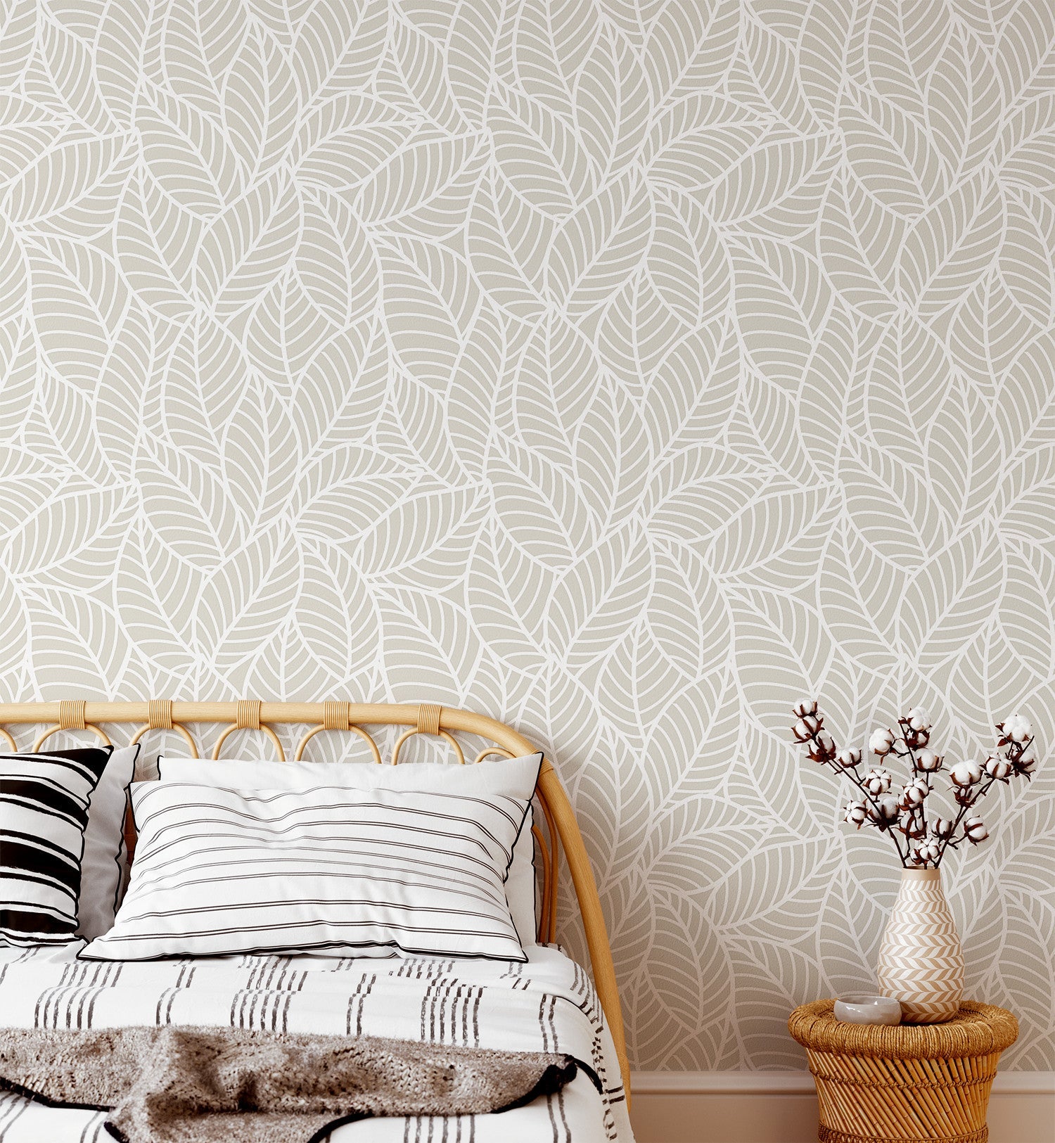Tropical Scandinavian Style Wallpaper