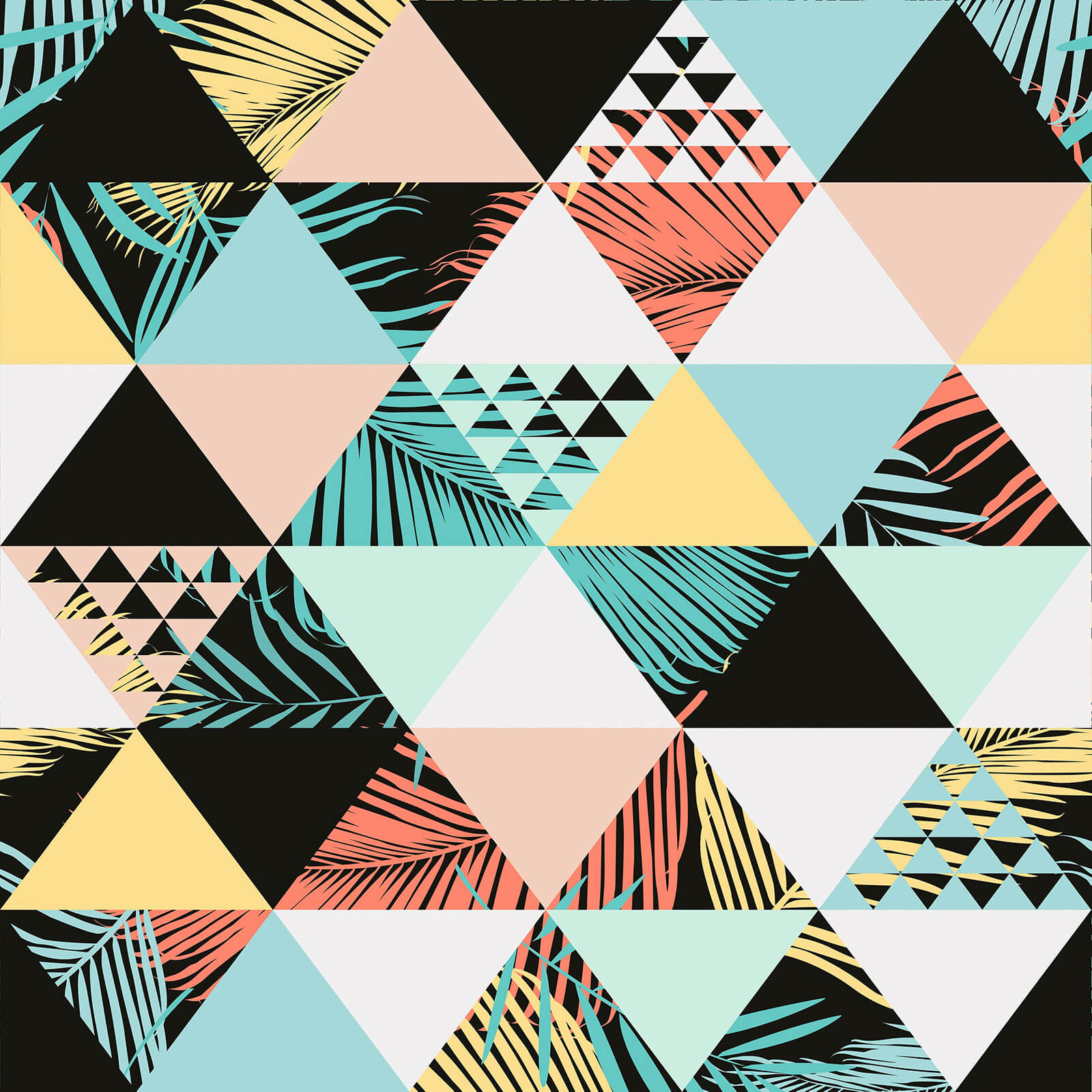 Exotic beach wallpaper for entryway walls
