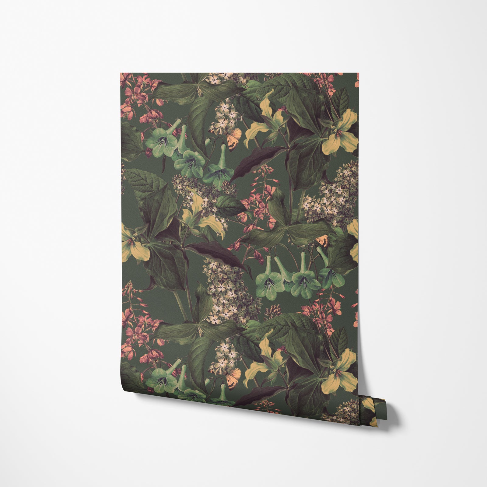 Midnight Garden Flower Wallpaper