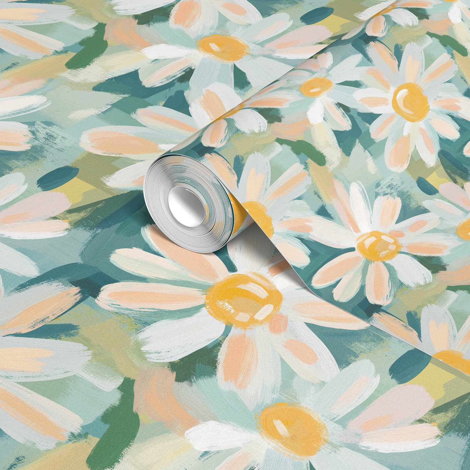 Watercolor Cute Daisy Flower Wallpaper