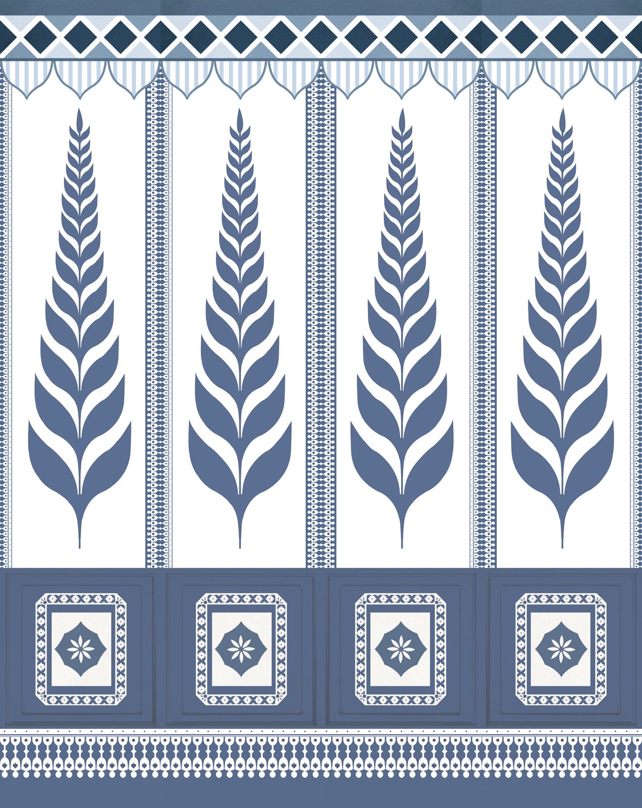 Traditional Indian Leaf Wallpaper