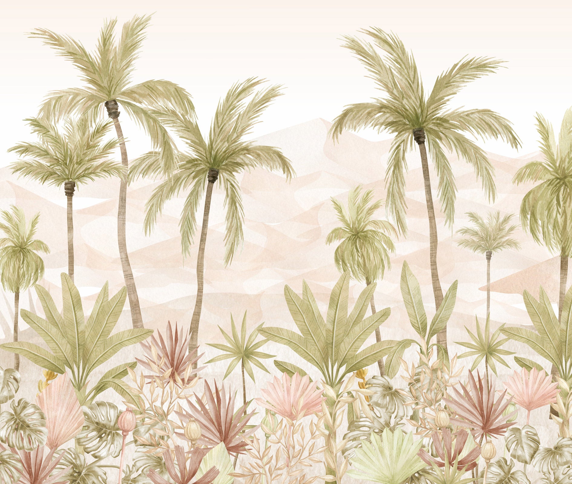 Tropical Palm Paradise Wallpaper