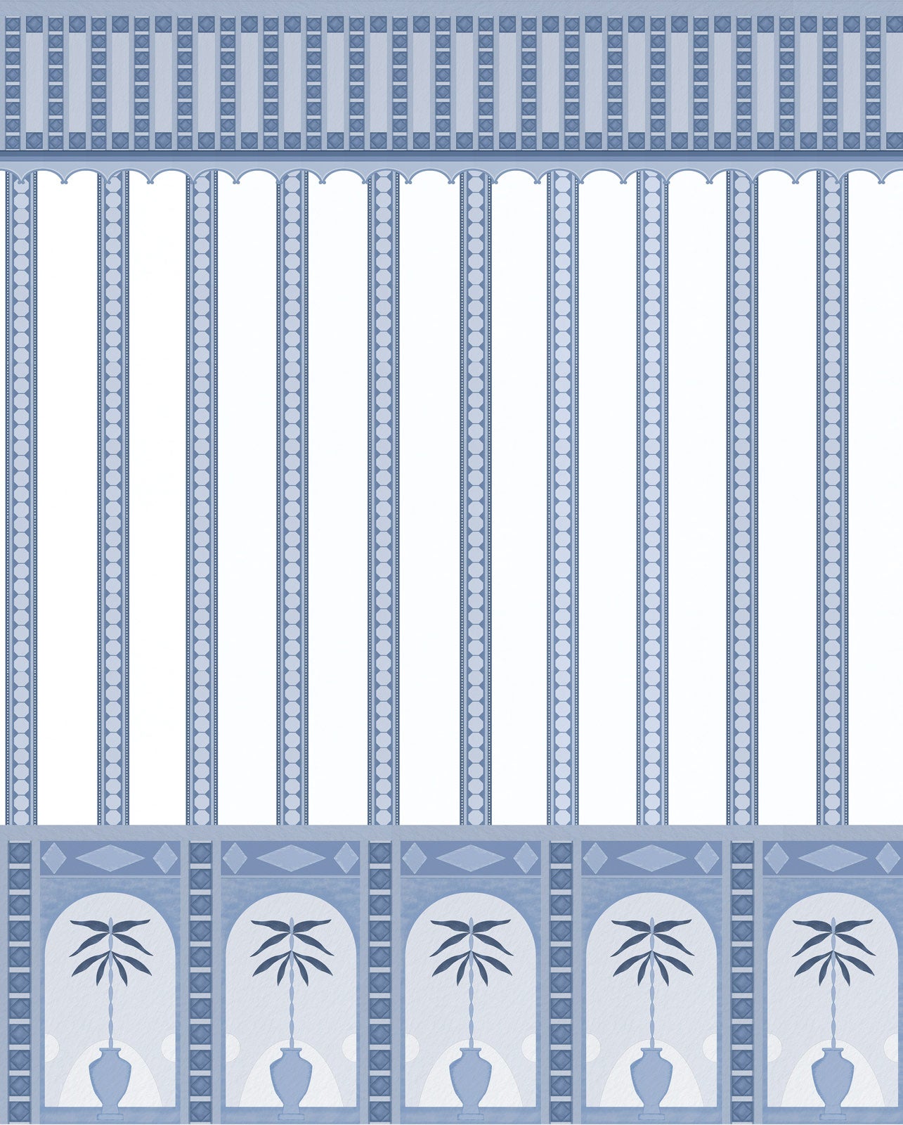 Ethnic Indian Strip Wallpaper