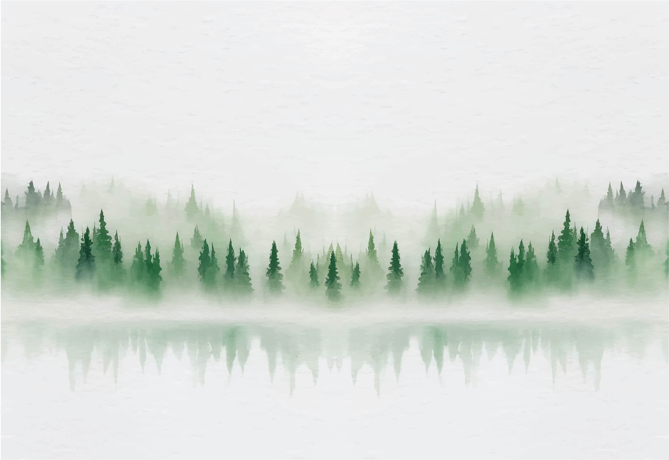 Winter Foggy Forest Wallpaper