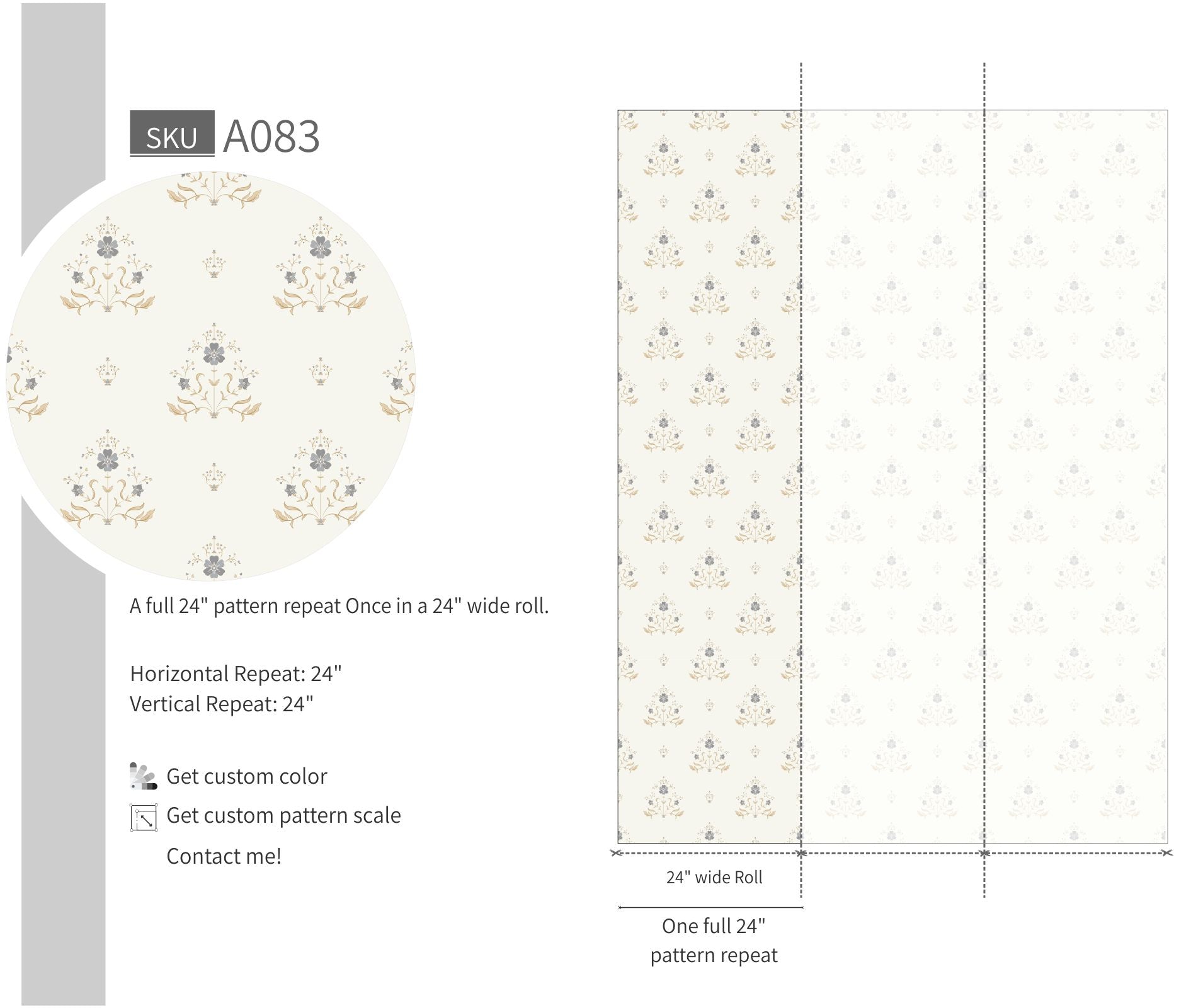 Damask Boho Wallpaper